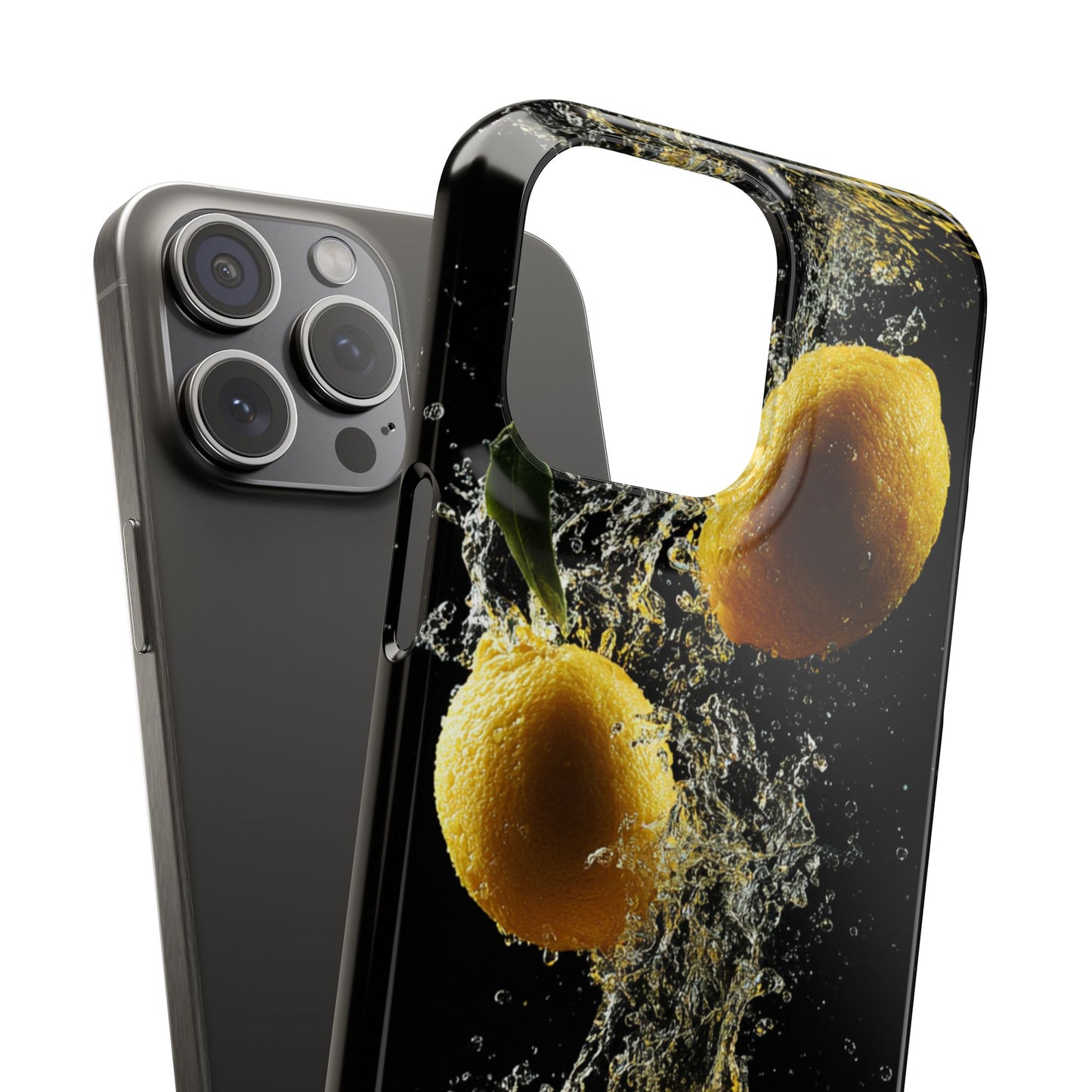 Lemon Splash Phone Case - Vibrant Snap Case, Fruit Lover Gift, Summer Vibes, Kitchen Decor, Unique Phone Accessories