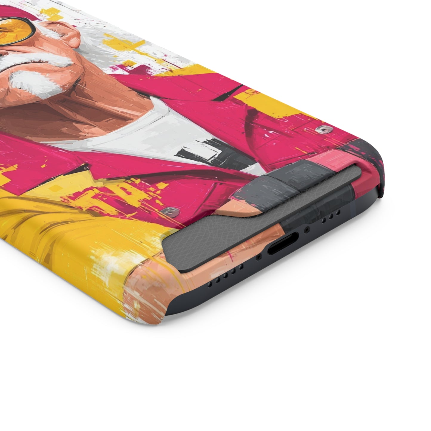 Phone Case With Card Holder, Hulk Hogan Phone Cover - Wrestling Fan Gift, Protective Phone Sleeve, Card Pocket Phone Protector, Slim Phone