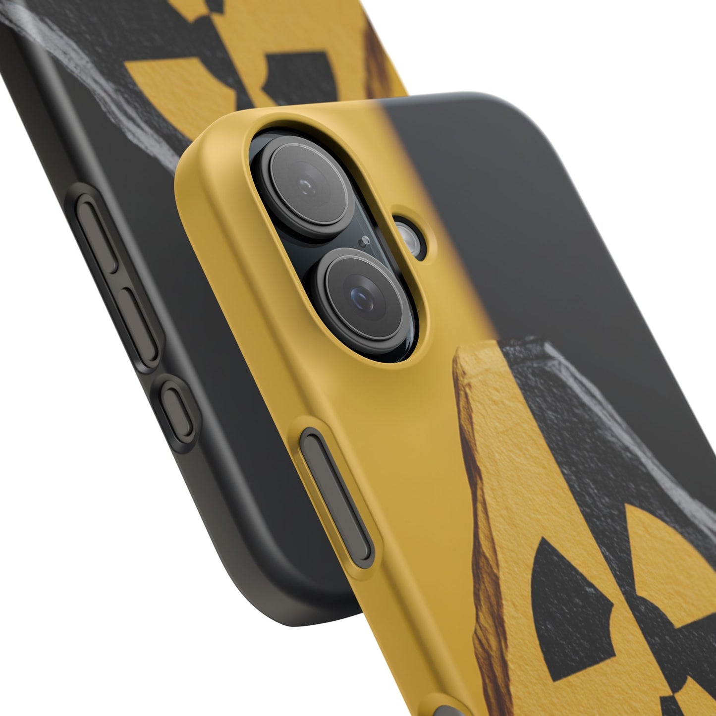 Bold Graphic Snap Case, Radiation Symbol Phone Cover, Trendy Phone Accessory, Unique Gift for Tech Lovers, Stylish Mobile Case