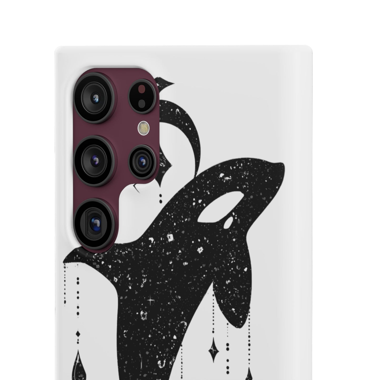 Celestial Orca Snap Case | Phone Cover, Whale Lover Gift, Cosmic Decor, Unique Art, Ocean Vibe