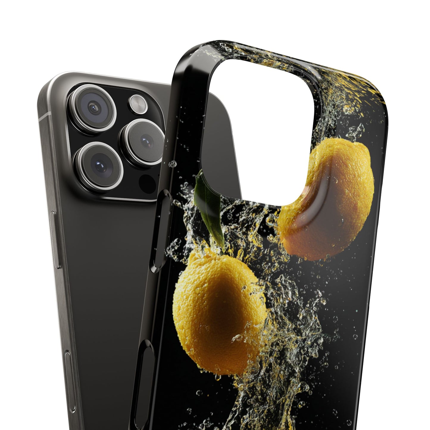 Lemon Splash Phone Case - Vibrant Snap Case, Fruit Lover Gift, Summer Vibes, Kitchen Decor, Unique Phone Accessories