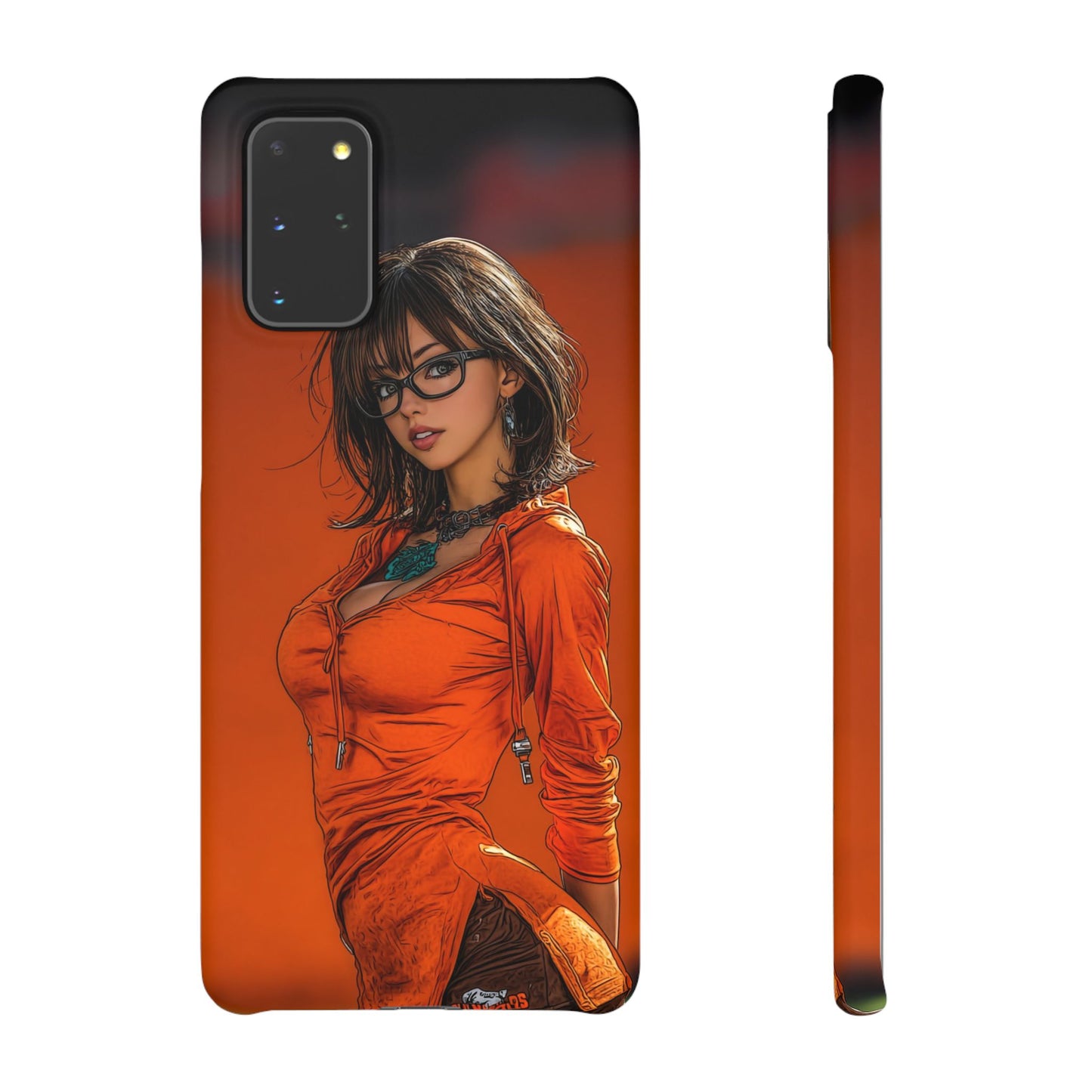 Velma Dinkley Cleveland Browns Fan Snap Cases, Phone Cover, Cartoon Style Art, Custom Case, Protective Shell