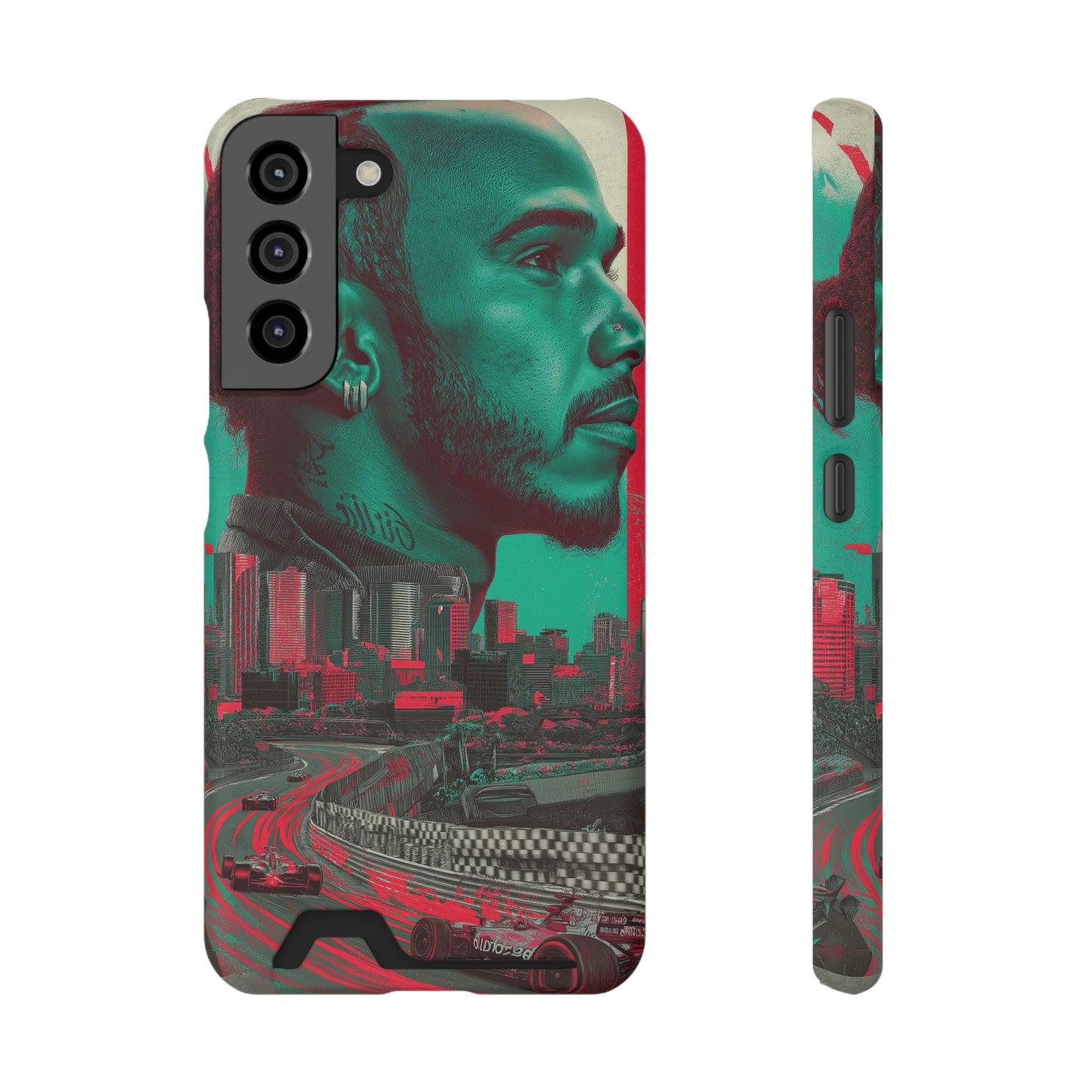 Racing Phone Case, Card Holder Case, Sports Phone Cover, Gift for Car Enthusiasts, Personalized Cell Phone Protector