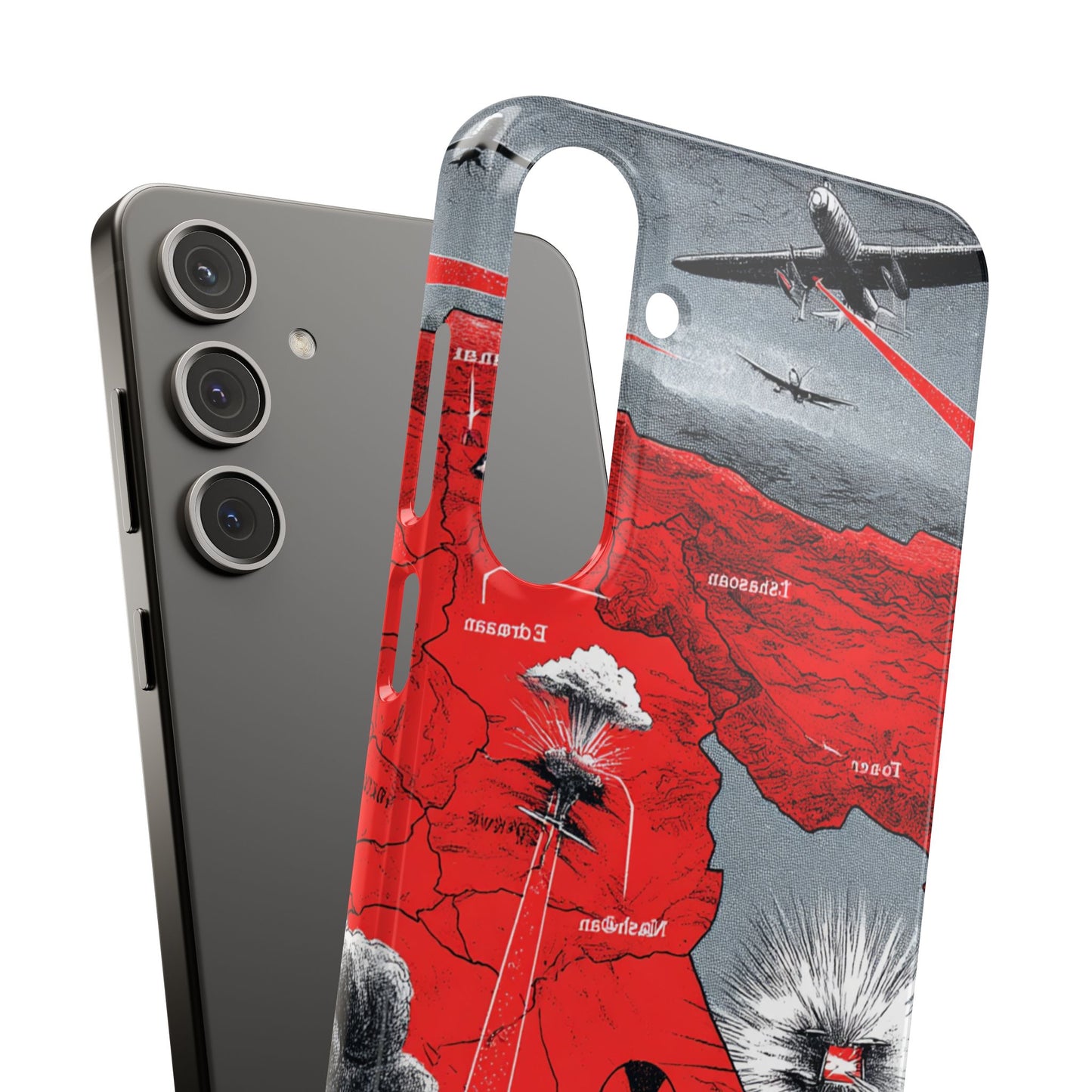 Bold Graphic Snap Case with Dramatic Design, Unique Phone Cover, Artistic Protection for iPhone, Trendy Gadget Gift, Edgy Tech Accessory