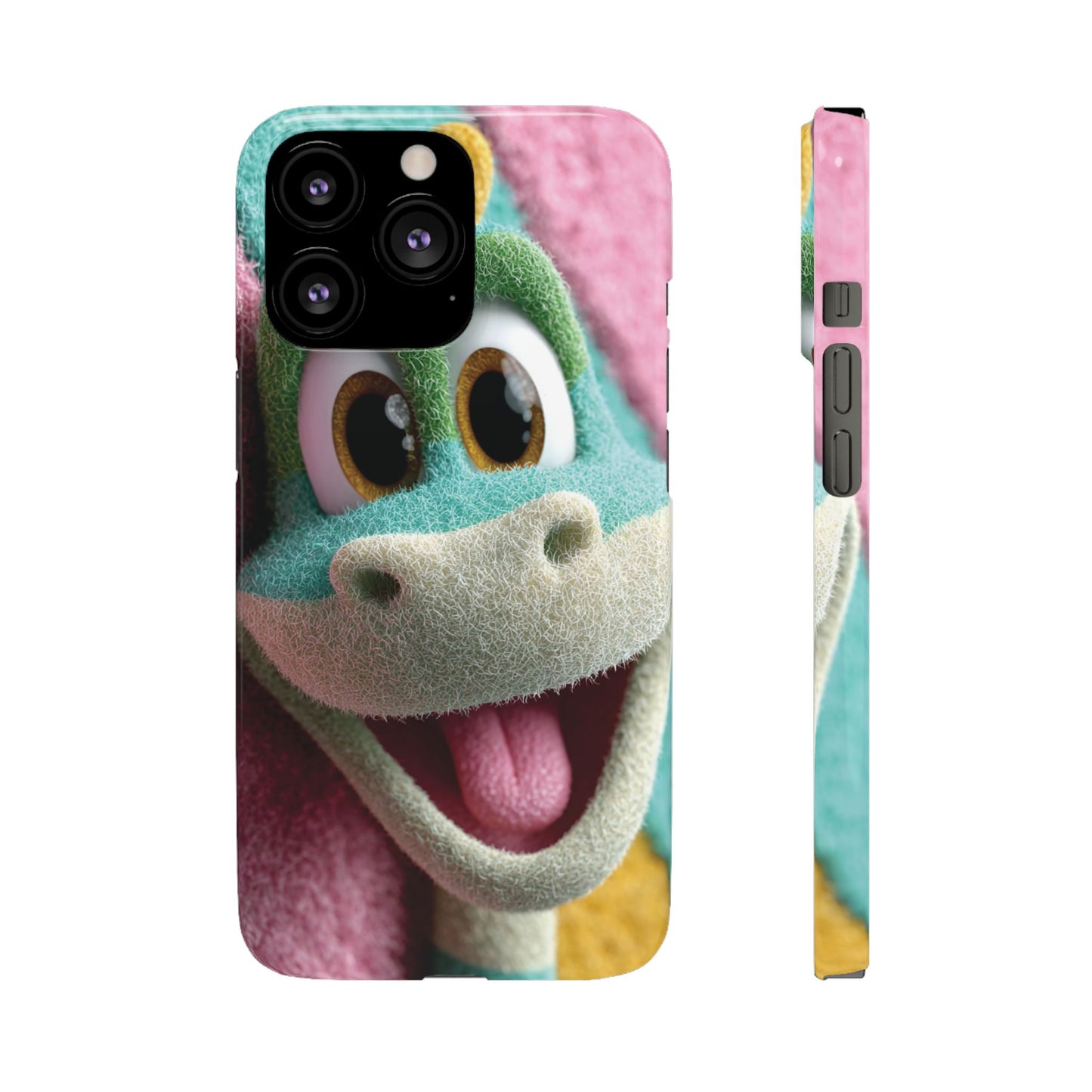 Fun Dino Snap Case for Kids | Cute Phone Cover | Colorful Mobile Accessory | Birthday Gift | Child's Tech Style