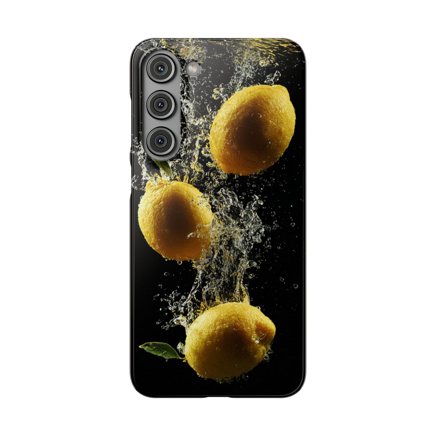 Lemon Splash Phone Case - Vibrant Snap Case, Fruit Lover Gift, Summer Vibes, Kitchen Decor, Unique Phone Accessories