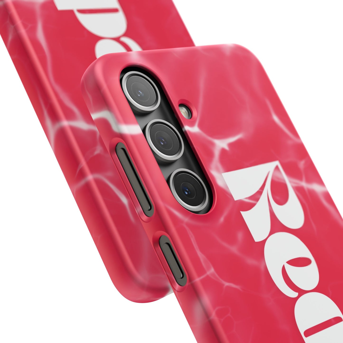 Vibrant Red Snap Case for iPhone, Trendy Phone Cover, Gift for Her, Summer Accessory, Stylish Tech Protection
