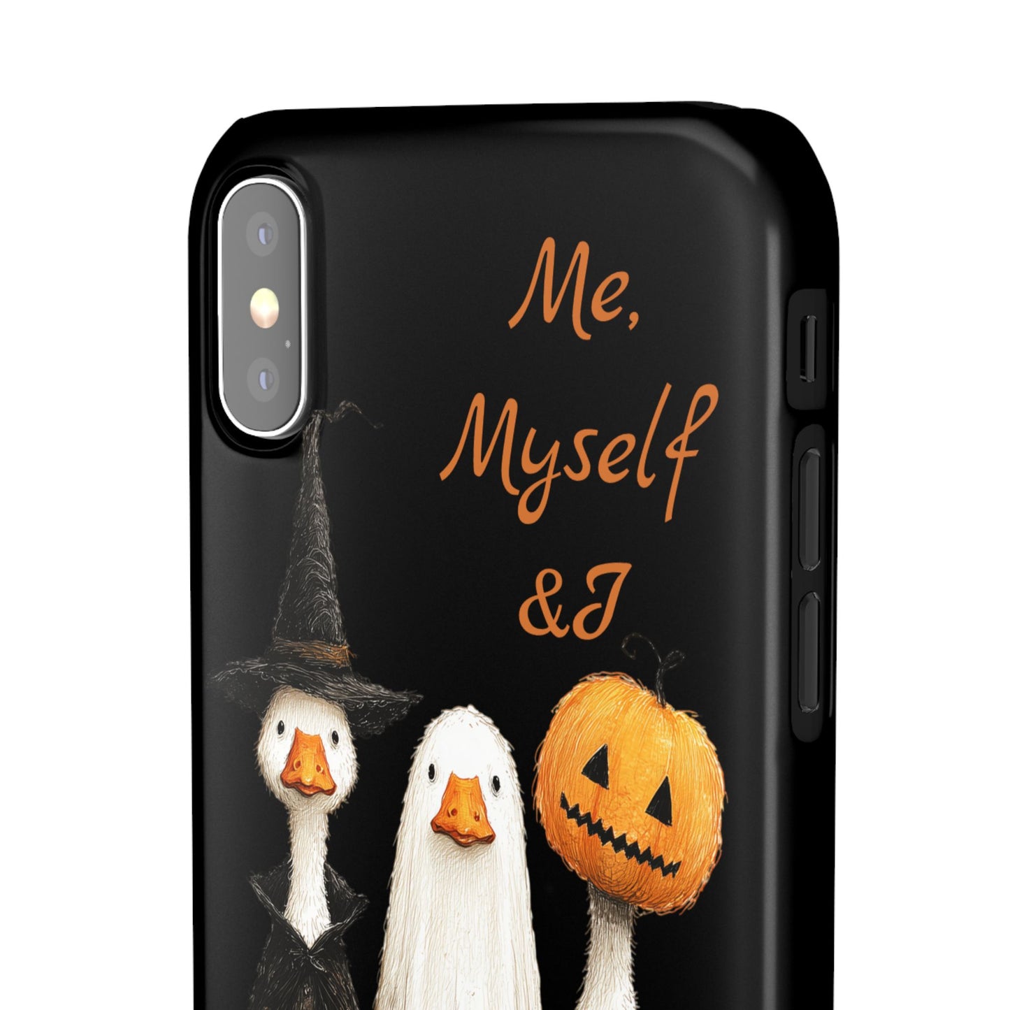 Halloween Goose Snap Case, Funny Goose Phone Case, Fall Accessories, Cute Halloween Gift, Me Myself & I Design