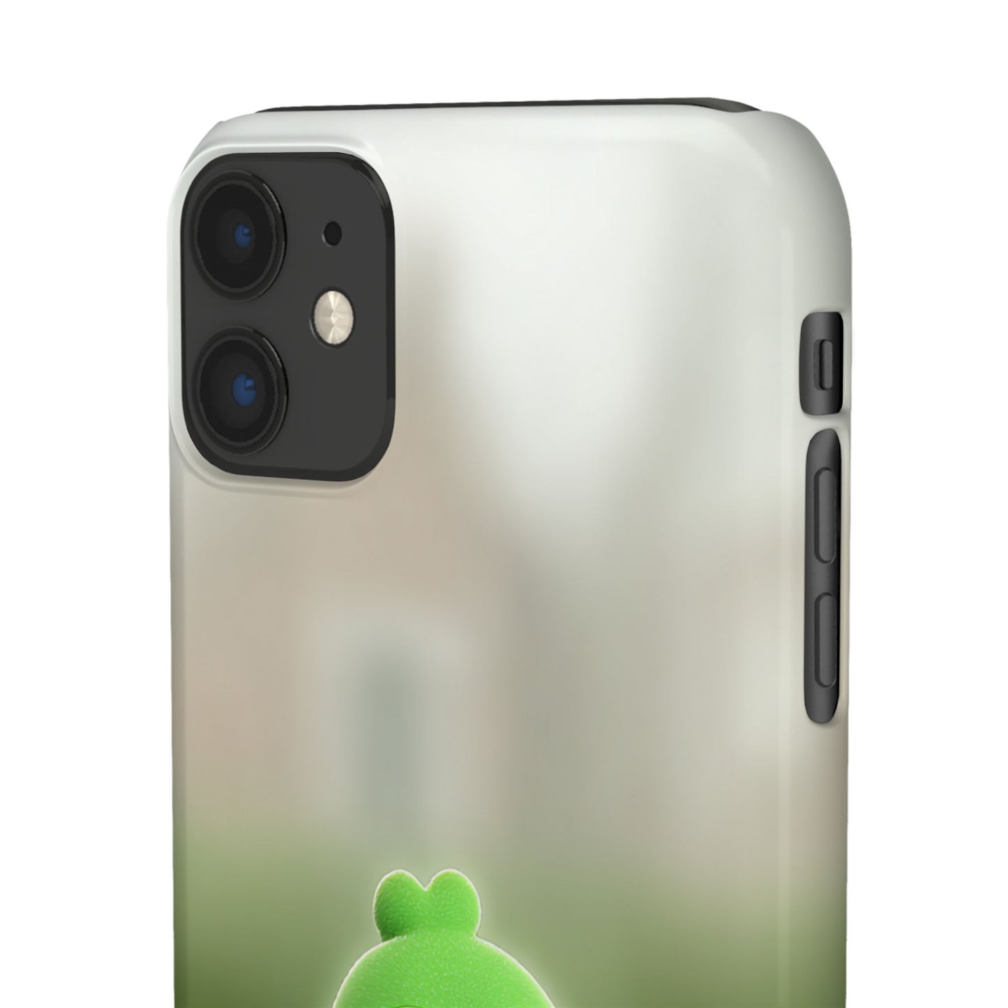 Cute Green Creature Phone Case, Snap Cases, Green Monster Phone Cover, Fun Phone Accessory, Playful Gift for Kids