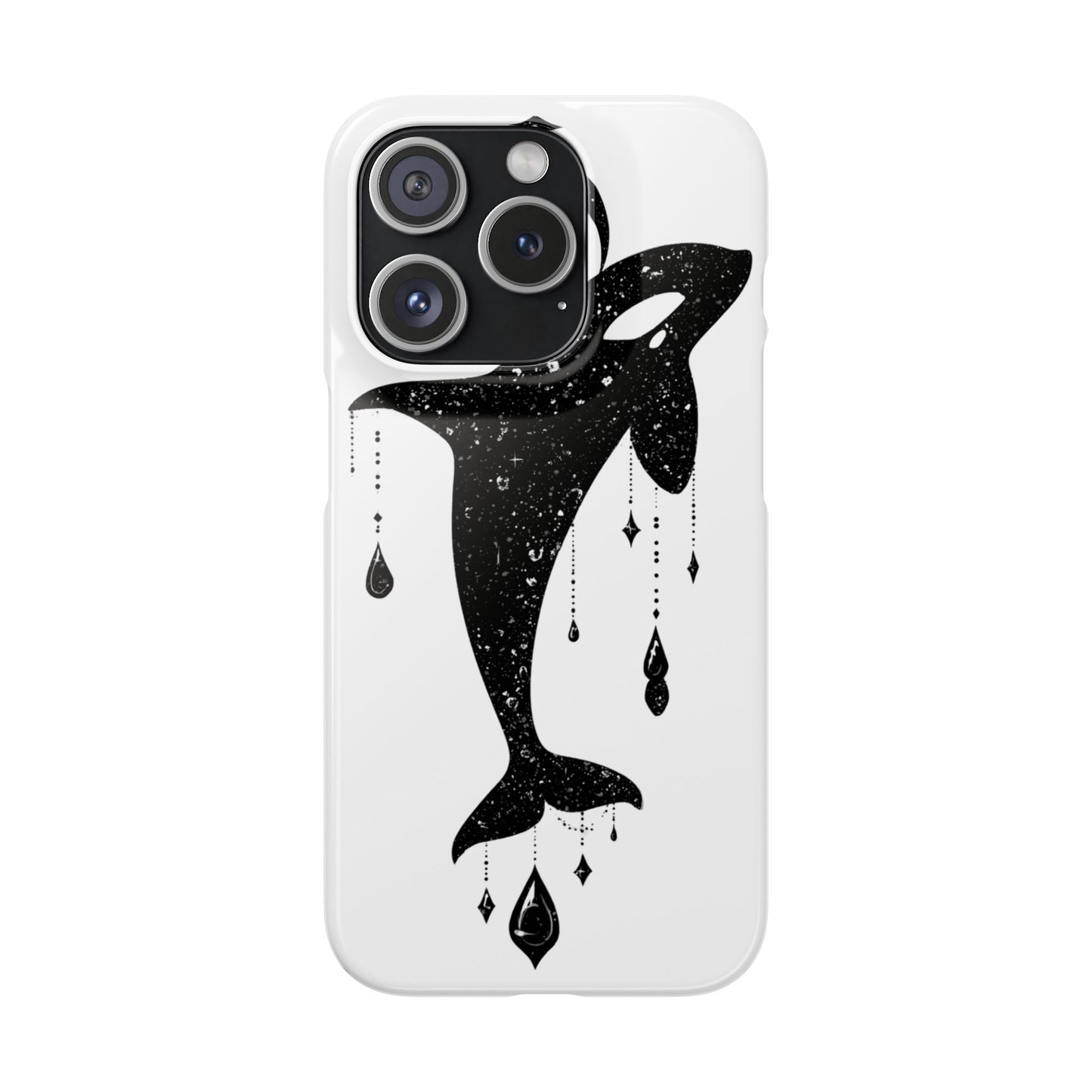 Celestial Orca Snap Case | Phone Cover, Whale Lover Gift, Cosmic Decor, Unique Art, Ocean Vibe