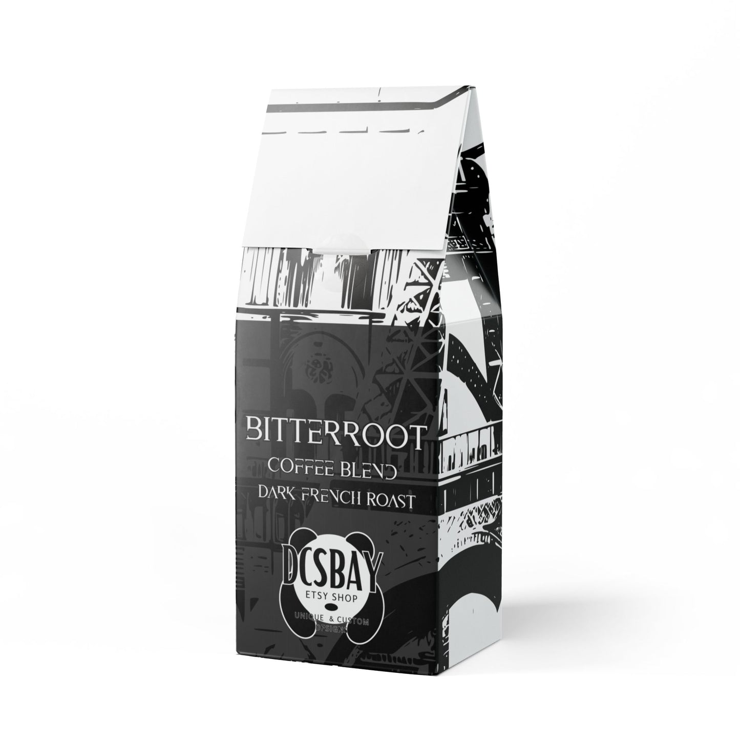Bitterroot Coffee - Dark French Roast Blend | Whole Bean Full-Bodied, Bold Flavor