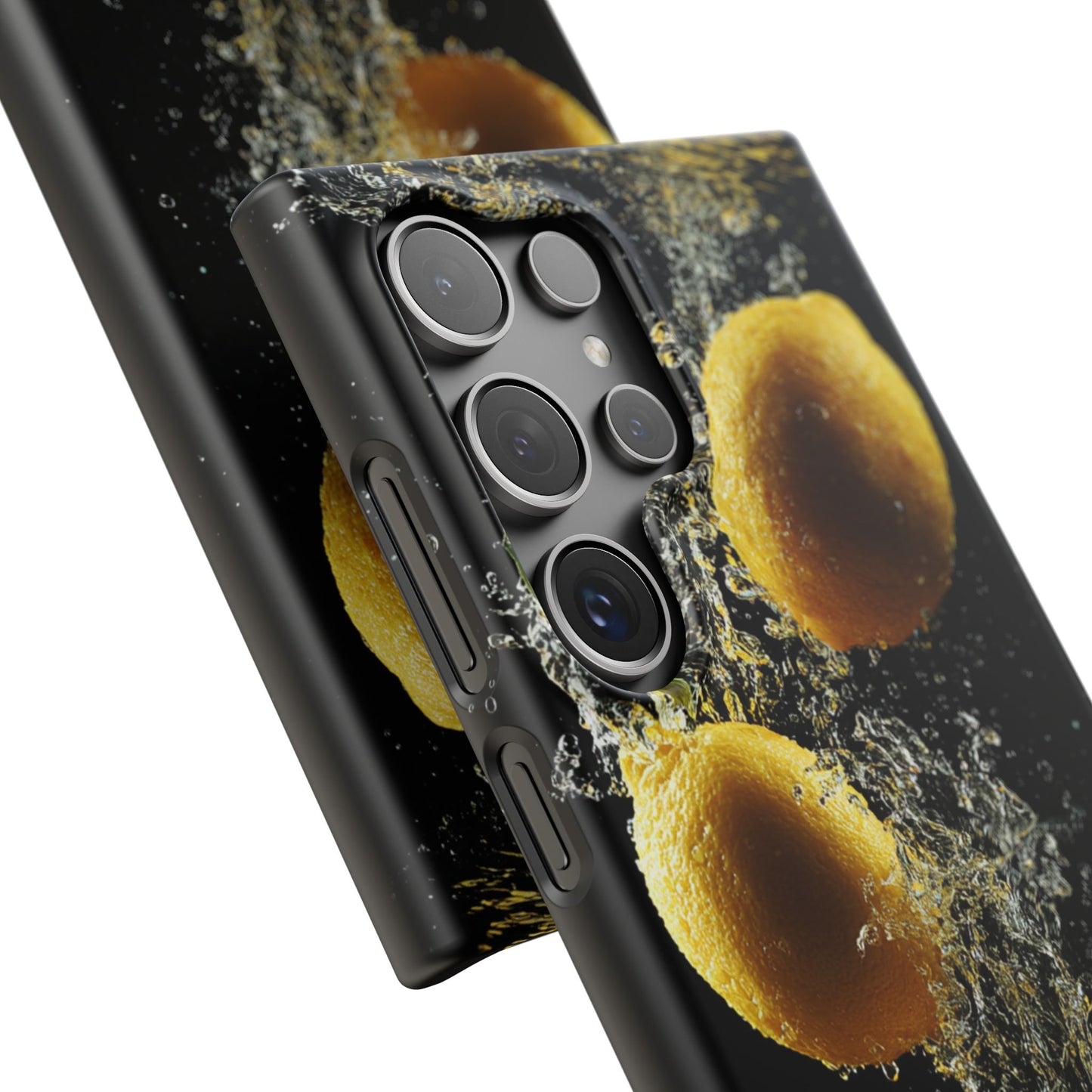Lemon Splash Phone Case - Vibrant Snap Case, Fruit Lover Gift, Summer Vibes, Kitchen Decor, Unique Phone Accessories