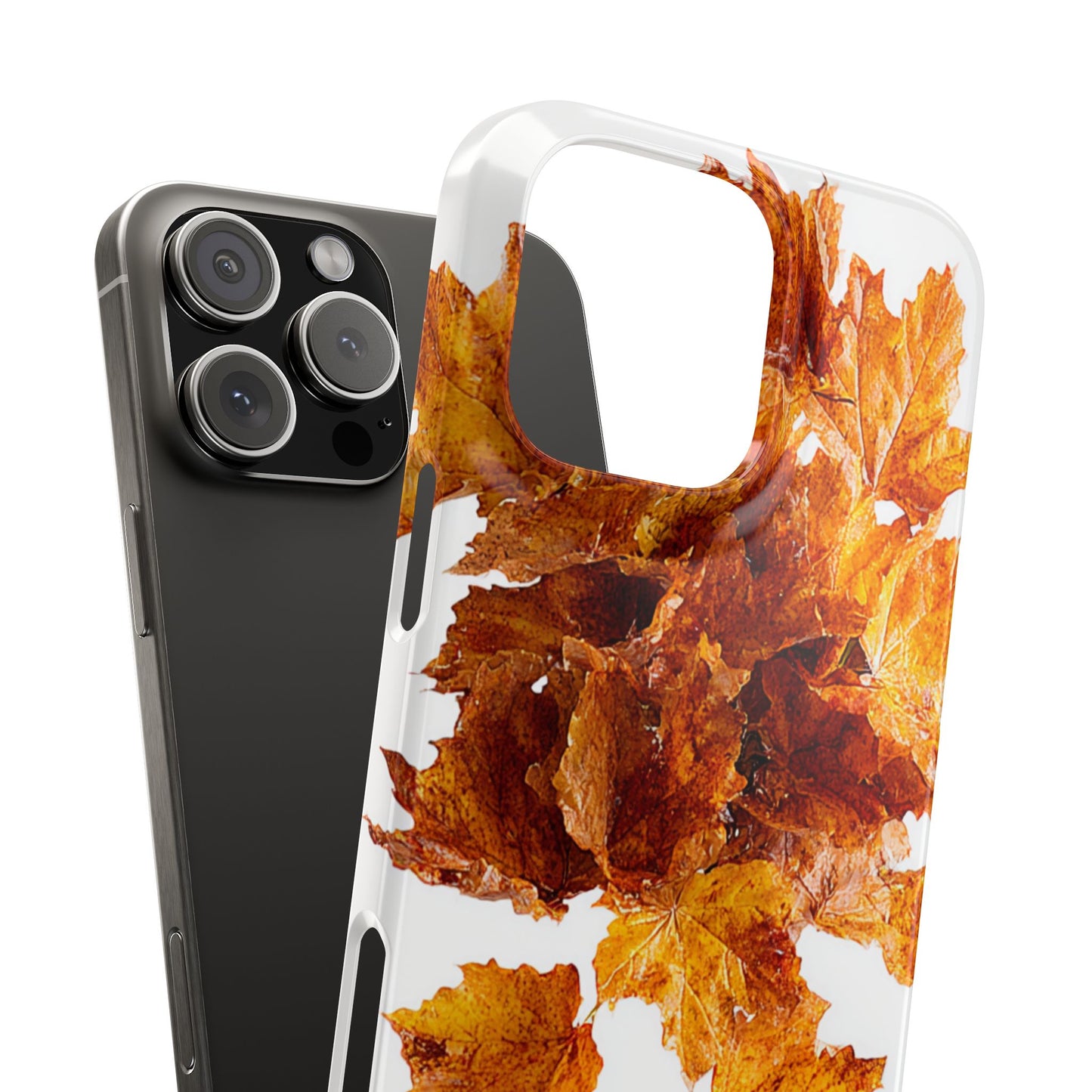 Autumn Leaf Phone Case | Fall Snap Cases, Phone Accessories, Nature Lover Gift, Seasonal Decor, Cozy Fall Vibes