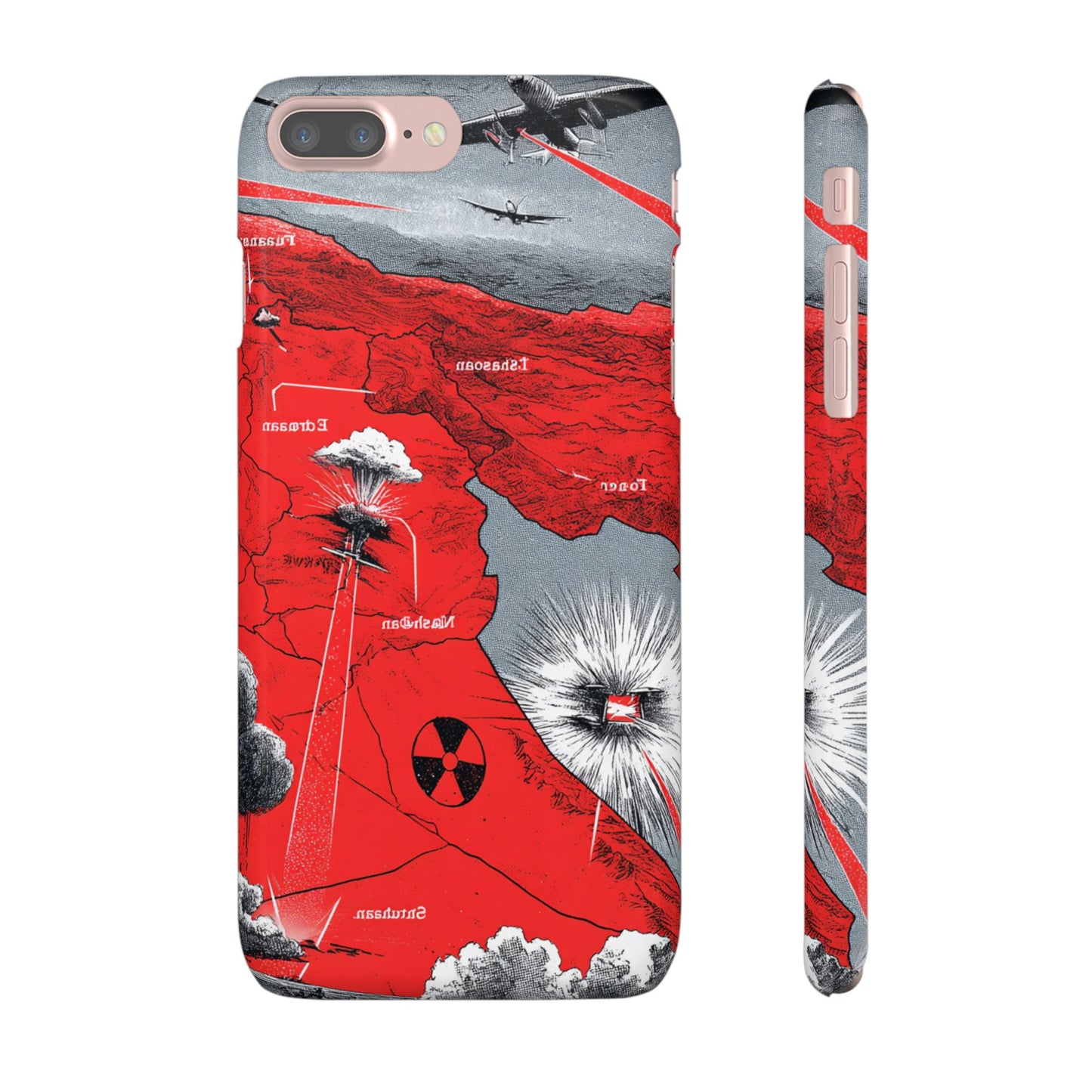 Bold Graphic Snap Case with Dramatic Design, Unique Phone Cover, Artistic Protection for iPhone, Trendy Gadget Gift, Edgy Tech Accessory