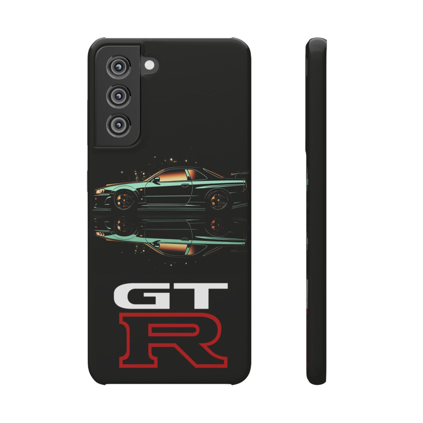 Green Skyleine R34 GTR Art Snap Case and Protective Phone Cover For iPhone and Samsung
