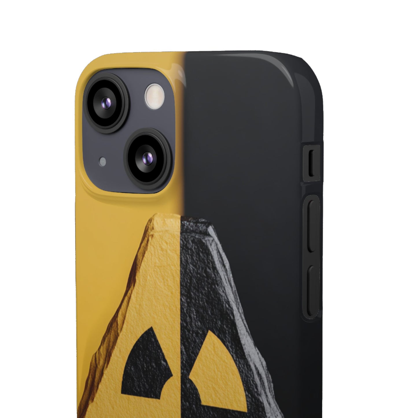 Bold Graphic Snap Case, Radiation Symbol Phone Cover, Trendy Phone Accessory, Unique Gift for Tech Lovers, Stylish Mobile Case