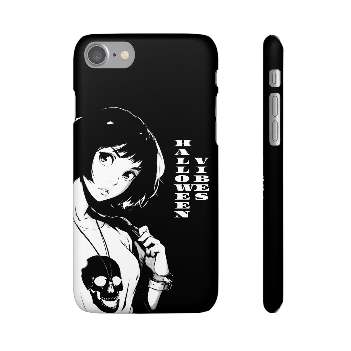Halloween Vibes Snap Case Black and White Protective Phone Cover for iPhone and Samsung