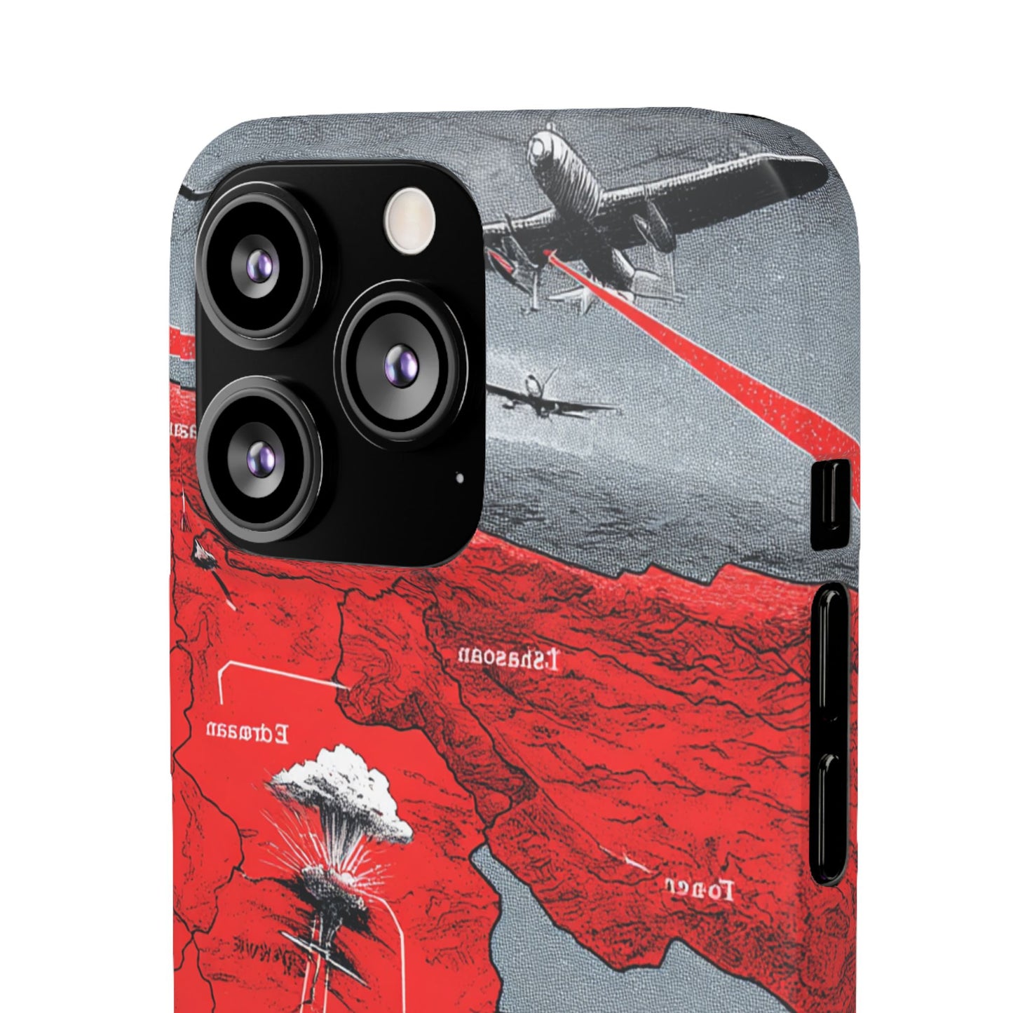Bold Graphic Snap Case with Dramatic Design, Unique Phone Cover, Artistic Protection for iPhone, Trendy Gadget Gift, Edgy Tech Accessory