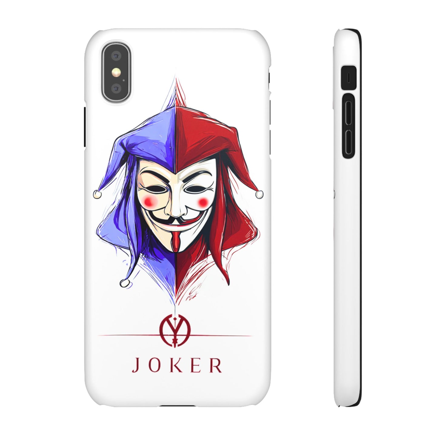 Joker & Anonimous Reunited Guy Fawkes Art Snap Case and Protective Phone Cover For iPhone and Samsung