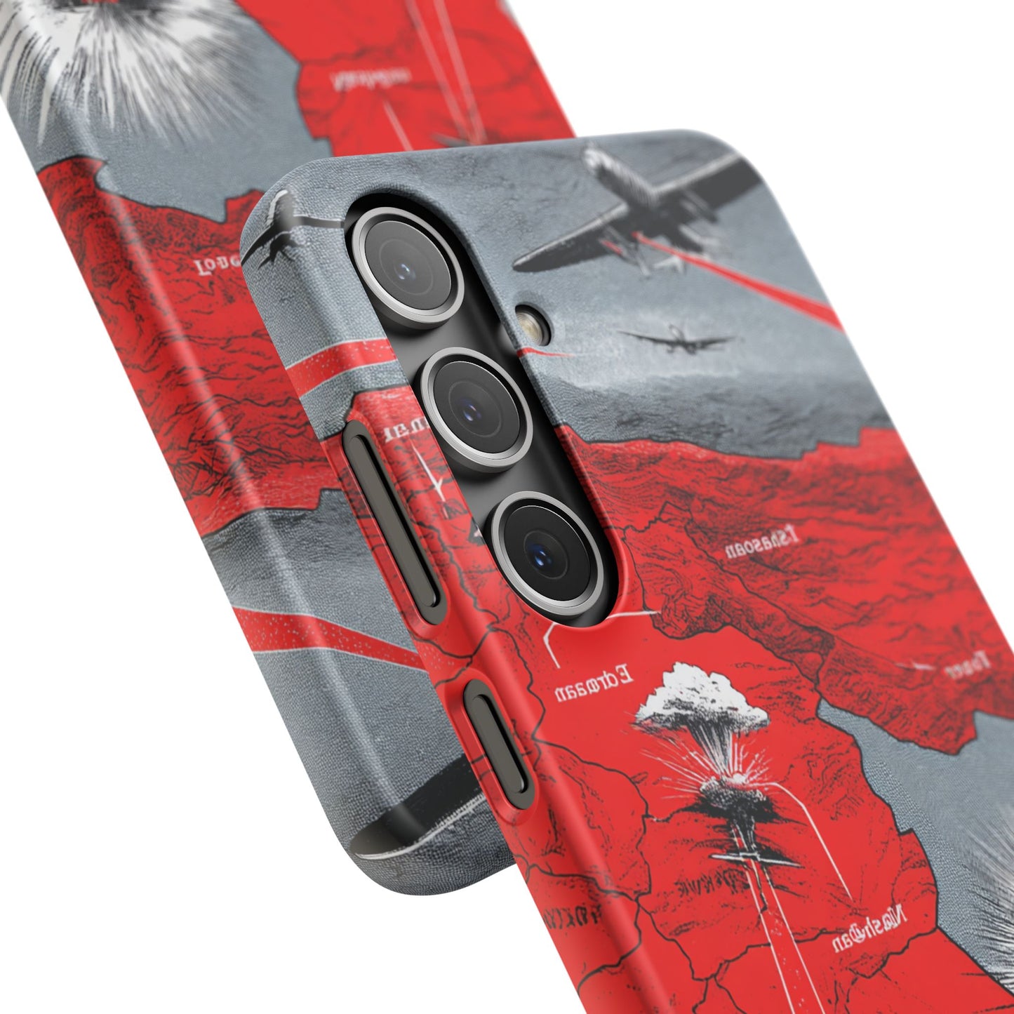 Bold Graphic Snap Case with Dramatic Design, Unique Phone Cover, Artistic Protection for iPhone, Trendy Gadget Gift, Edgy Tech Accessory
