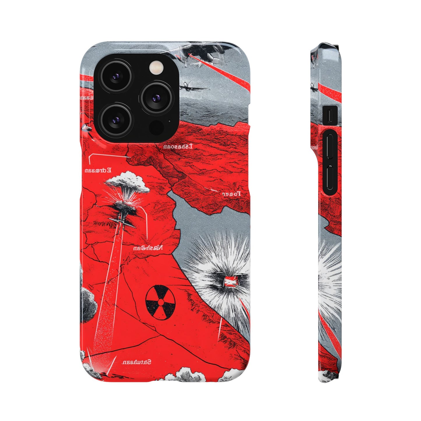 Bold Graphic Snap Case with Dramatic Design, Unique Phone Cover, Artistic Protection for iPhone, Trendy Gadget Gift, Edgy Tech Accessory