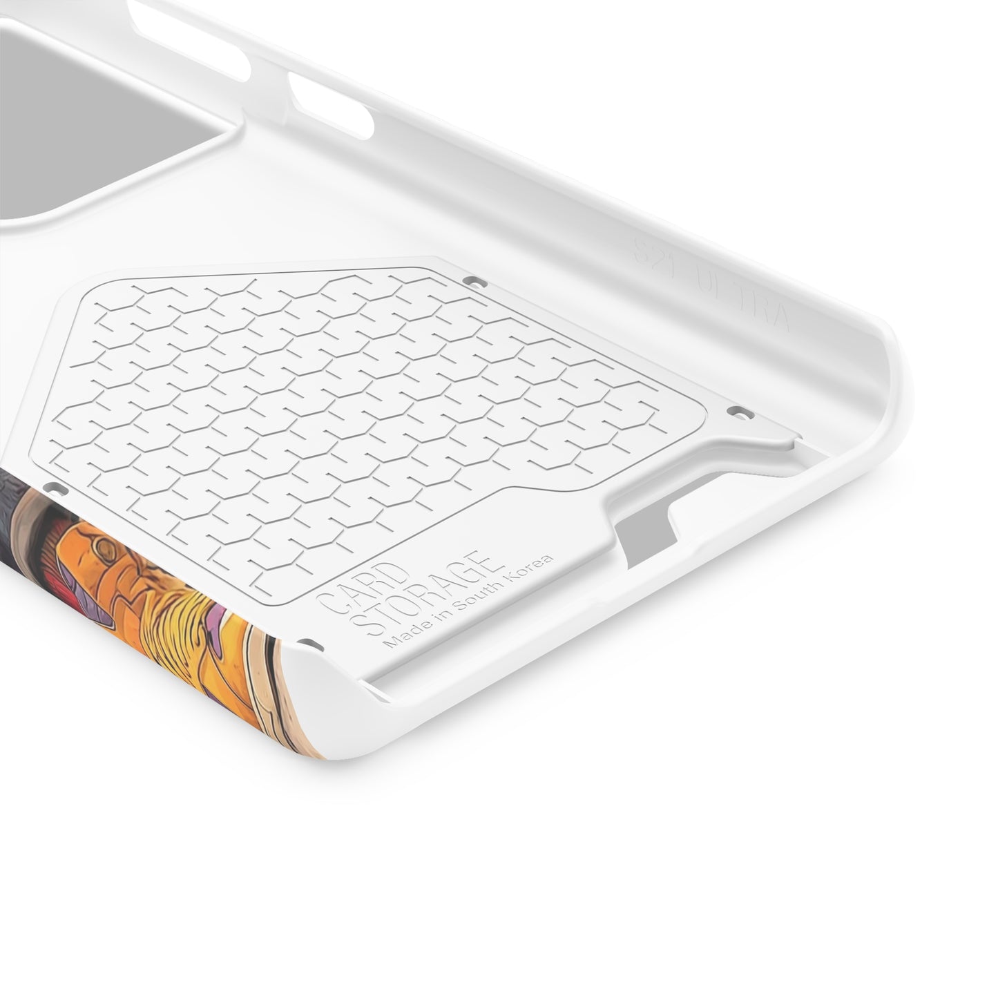 Stylish Phone Case With Card Holder, Trendy Mobile Accessory, Urban Art, Perfect Gift for Teens, Cool Gadget for Everyday Use