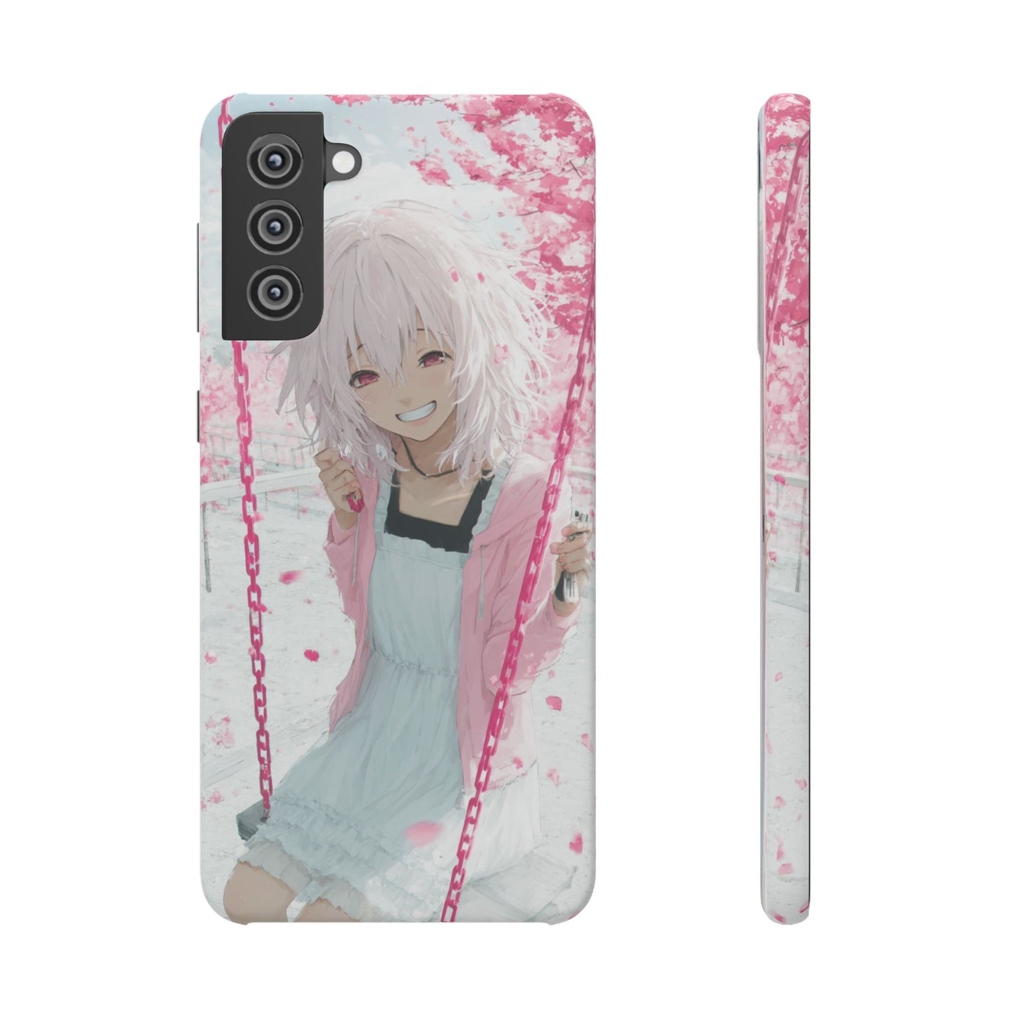 Anime Character Snap Cases for Phone, Cute Aesthetic Phone Cover, Gifts for Otaku, Floral Design, Unique Phone Cases