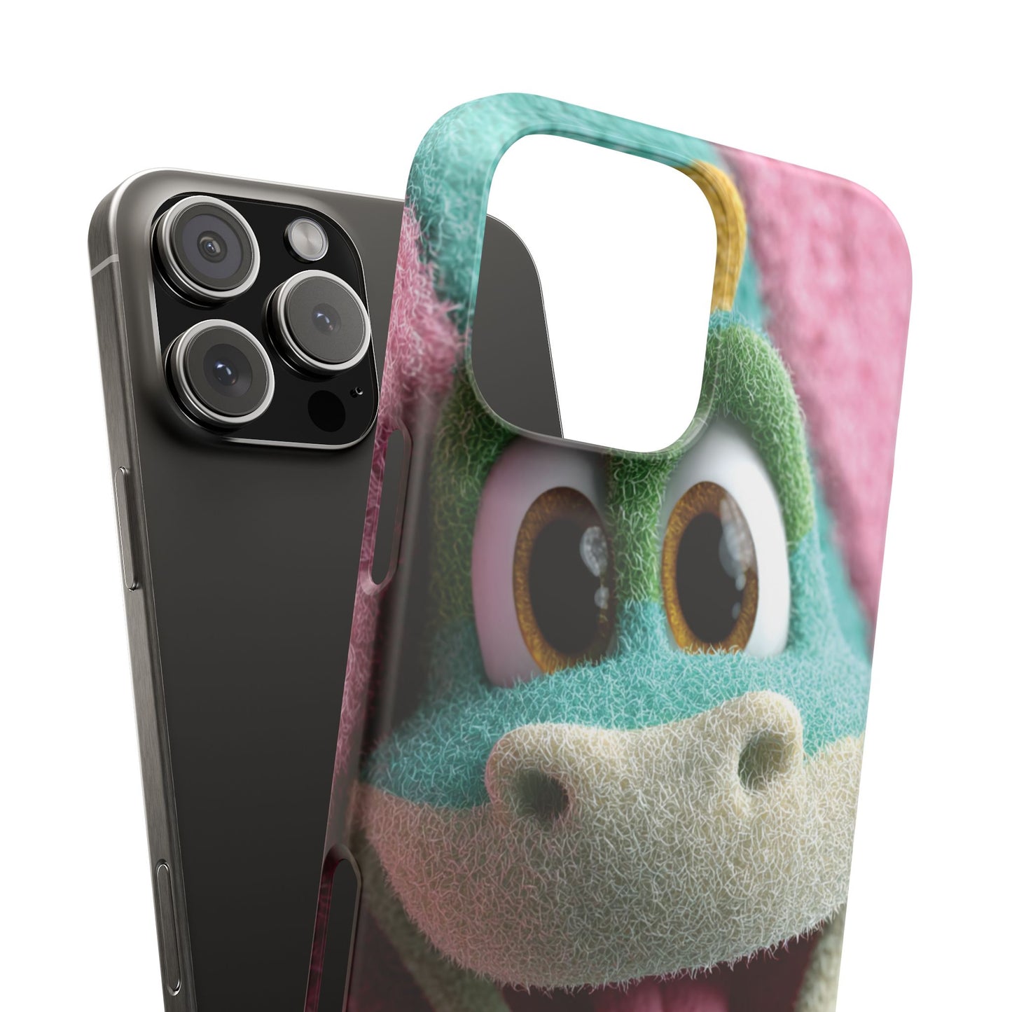 Fun Dino Snap Case for Kids | Cute Phone Cover | Colorful Mobile Accessory | Birthday Gift | Child's Tech Style