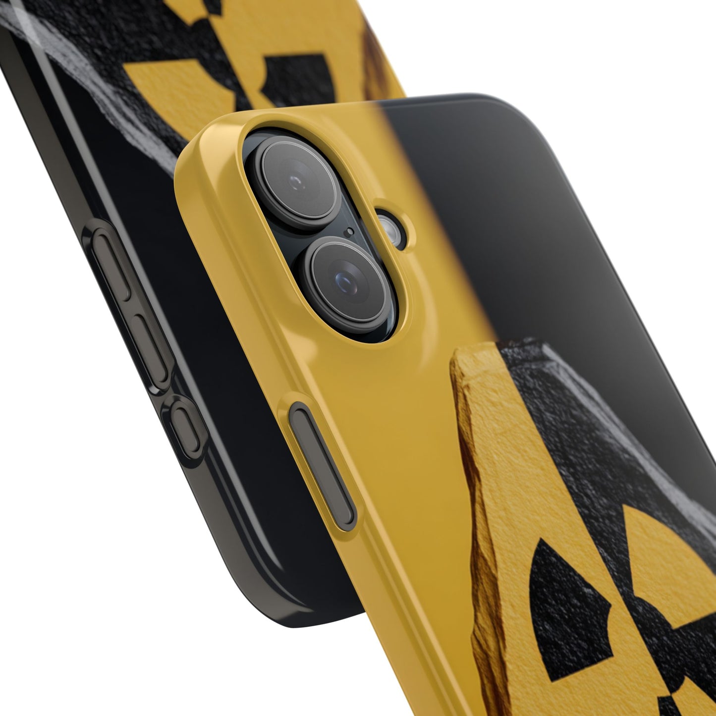 Bold Graphic Snap Case, Radiation Symbol Phone Cover, Trendy Phone Accessory, Unique Gift for Tech Lovers, Stylish Mobile Case