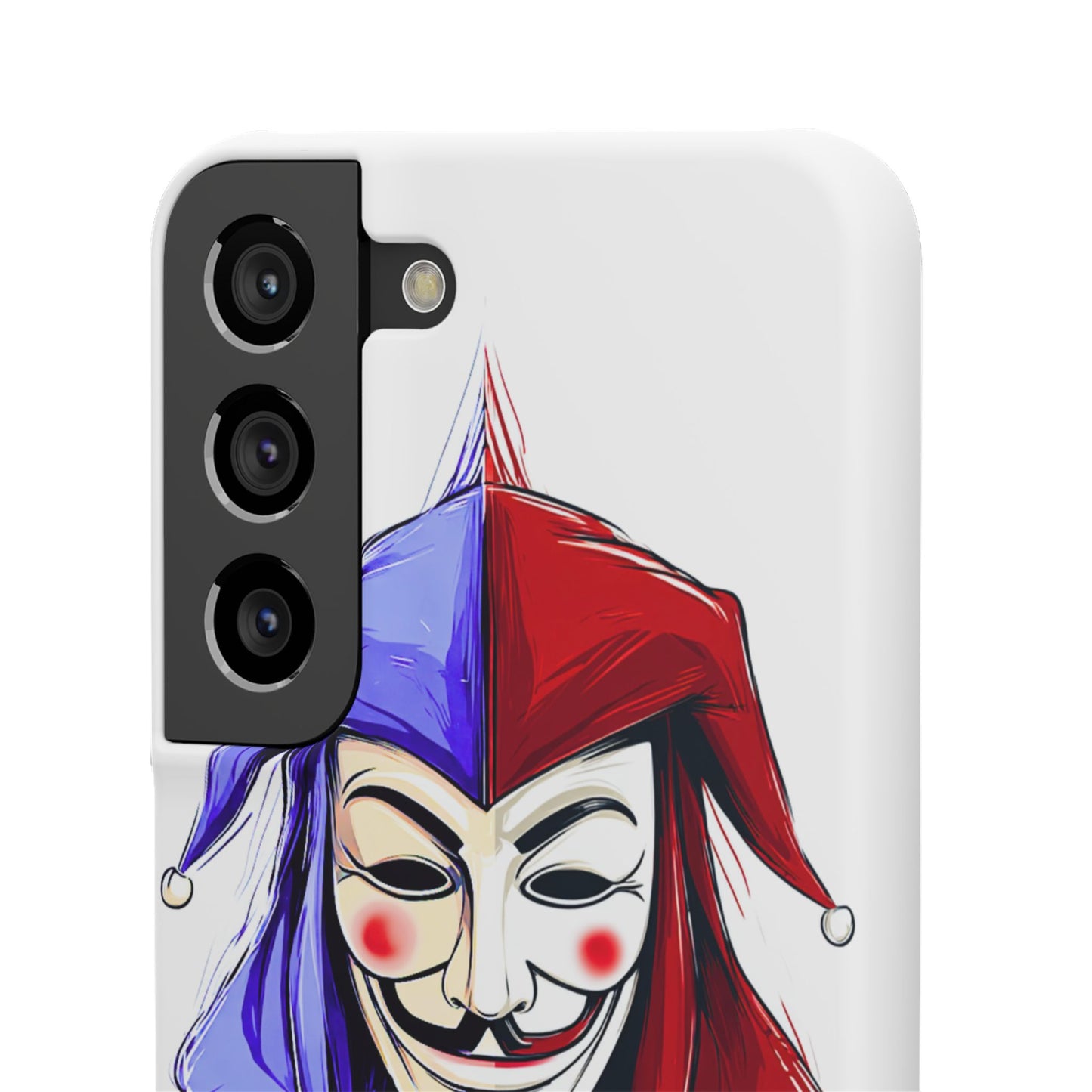 Joker & Anonimous Reunited Guy Fawkes Art Snap Case and Protective Phone Cover For iPhone and Samsung