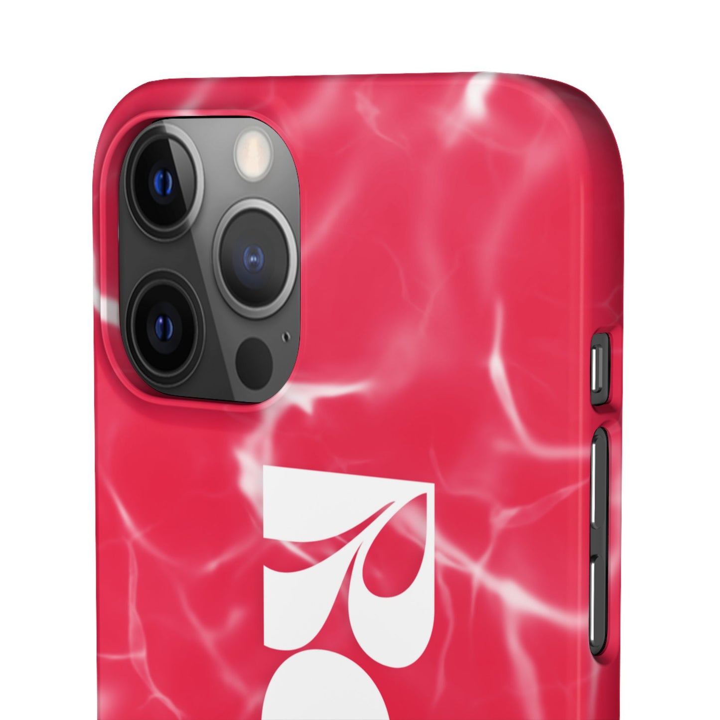 Vibrant Red Snap Case for iPhone, Trendy Phone Cover, Gift for Her, Summer Accessory, Stylish Tech Protection