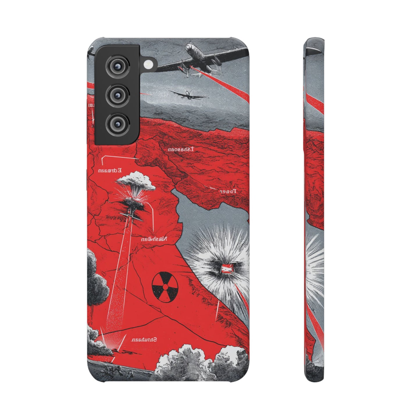 Bold Graphic Snap Case with Dramatic Design, Unique Phone Cover, Artistic Protection for iPhone, Trendy Gadget Gift, Edgy Tech Accessory