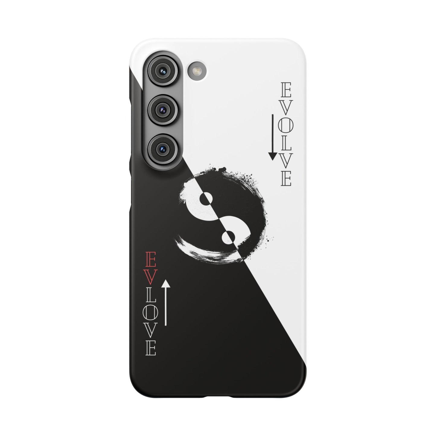 Yin Yang Evolve Black and White Snap Case Cover for iPhone and Samsung