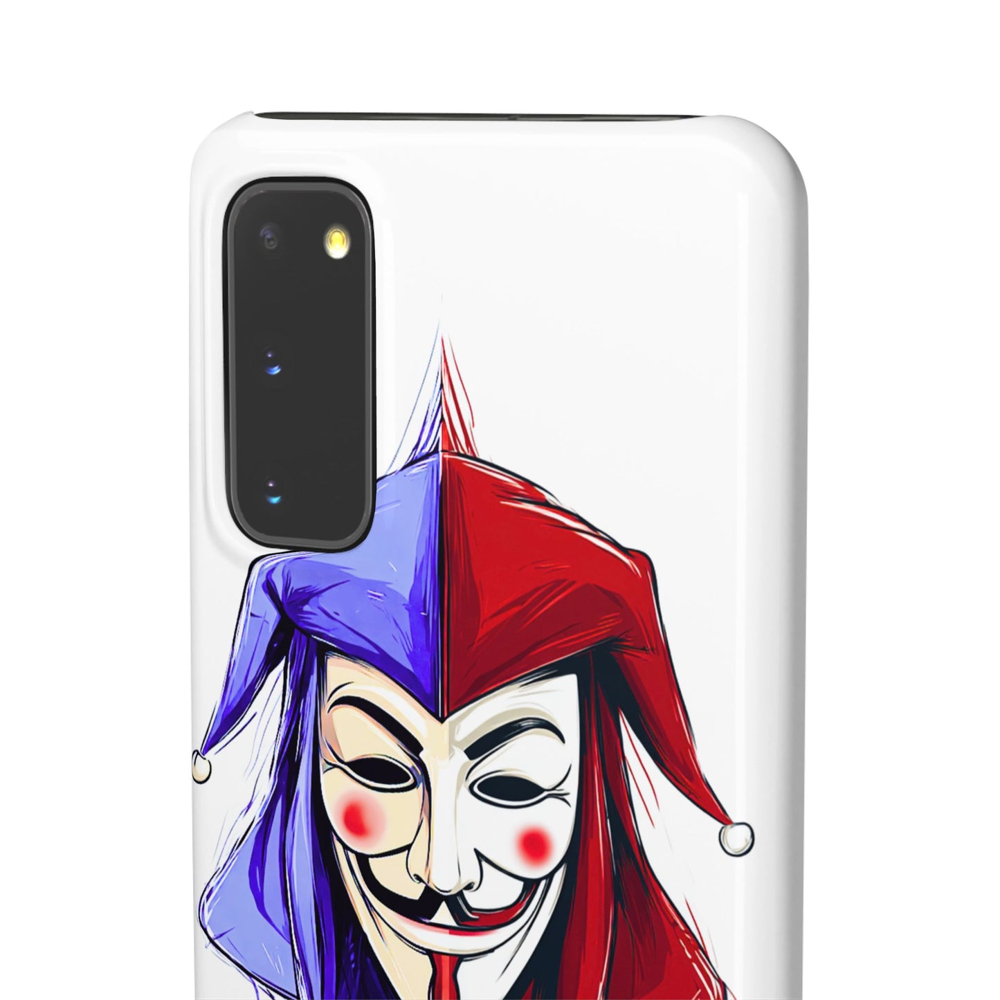 Joker & Anonimous Reunited Guy Fawkes Art Snap Case and Protective Phone Cover For iPhone and Samsung