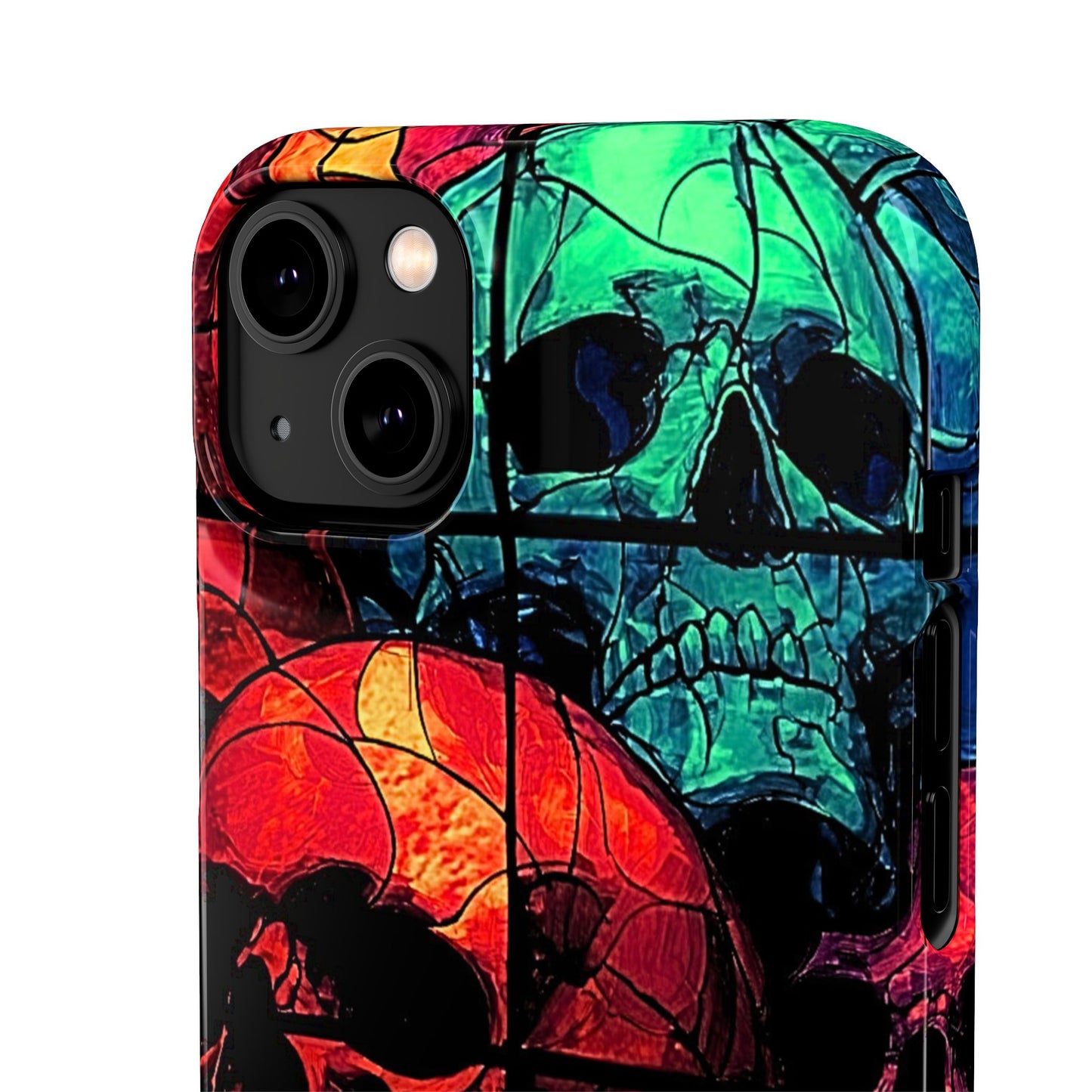 Halloween Custom Requiem Skull Snap Case Phone Cover for iPhone and Samsung