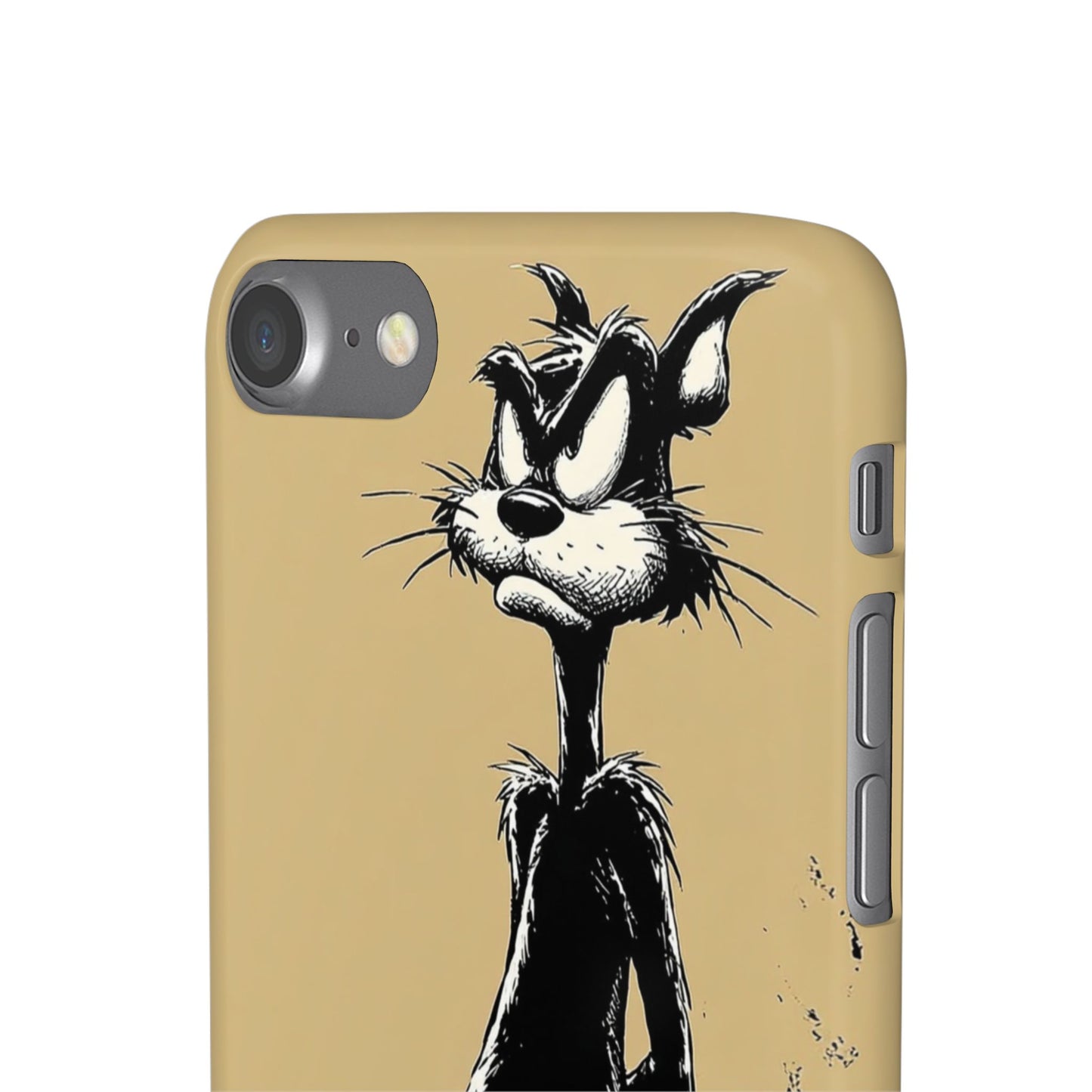 Whimsical Cartoon Snap Case, Fun Phone Cover, Unique Gift for Cat Lovers, Vibrant Art Case, Ideal for Birthdays