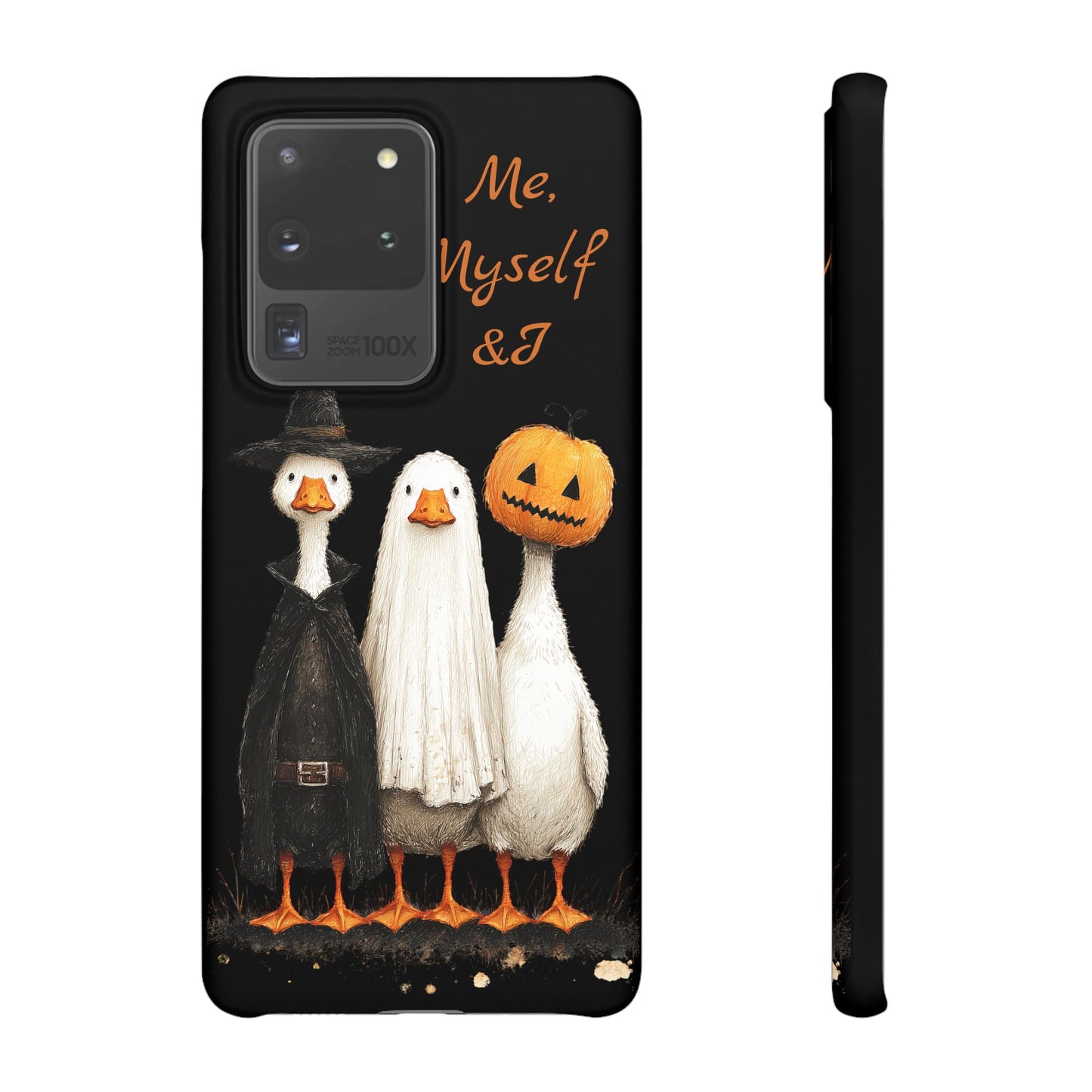 Halloween Goose Snap Case, Funny Goose Phone Case, Fall Accessories, Cute Halloween Gift, Me Myself & I Design