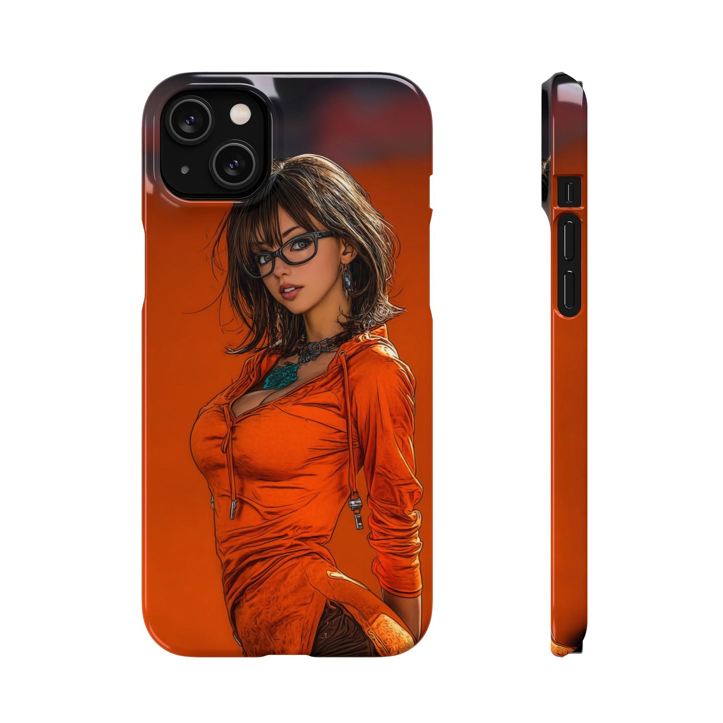 Velma Dinkley Cleveland Browns Fan Snap Cases, Phone Cover, Cartoon Style Art, Custom Case, Protective Shell