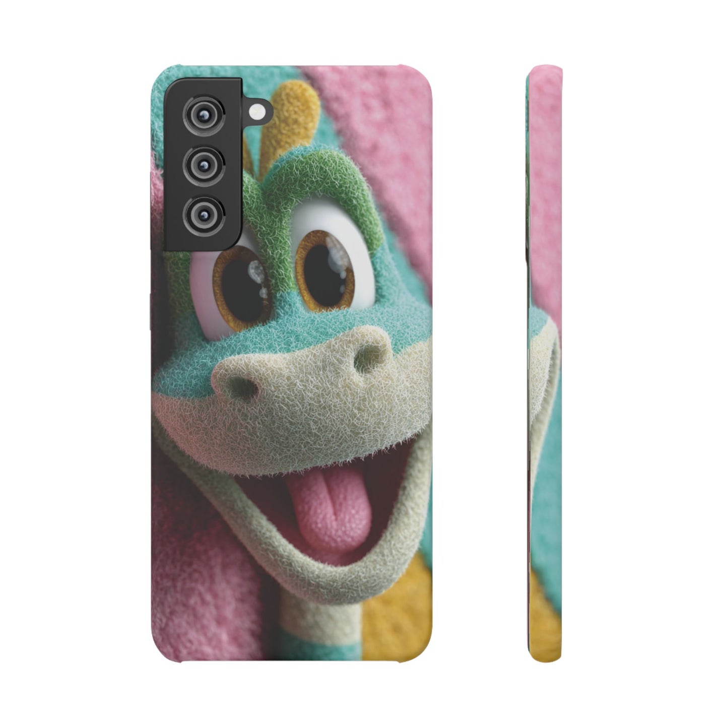 Fun Dino Snap Case for Kids | Cute Phone Cover | Colorful Mobile Accessory | Birthday Gift | Child's Tech Style