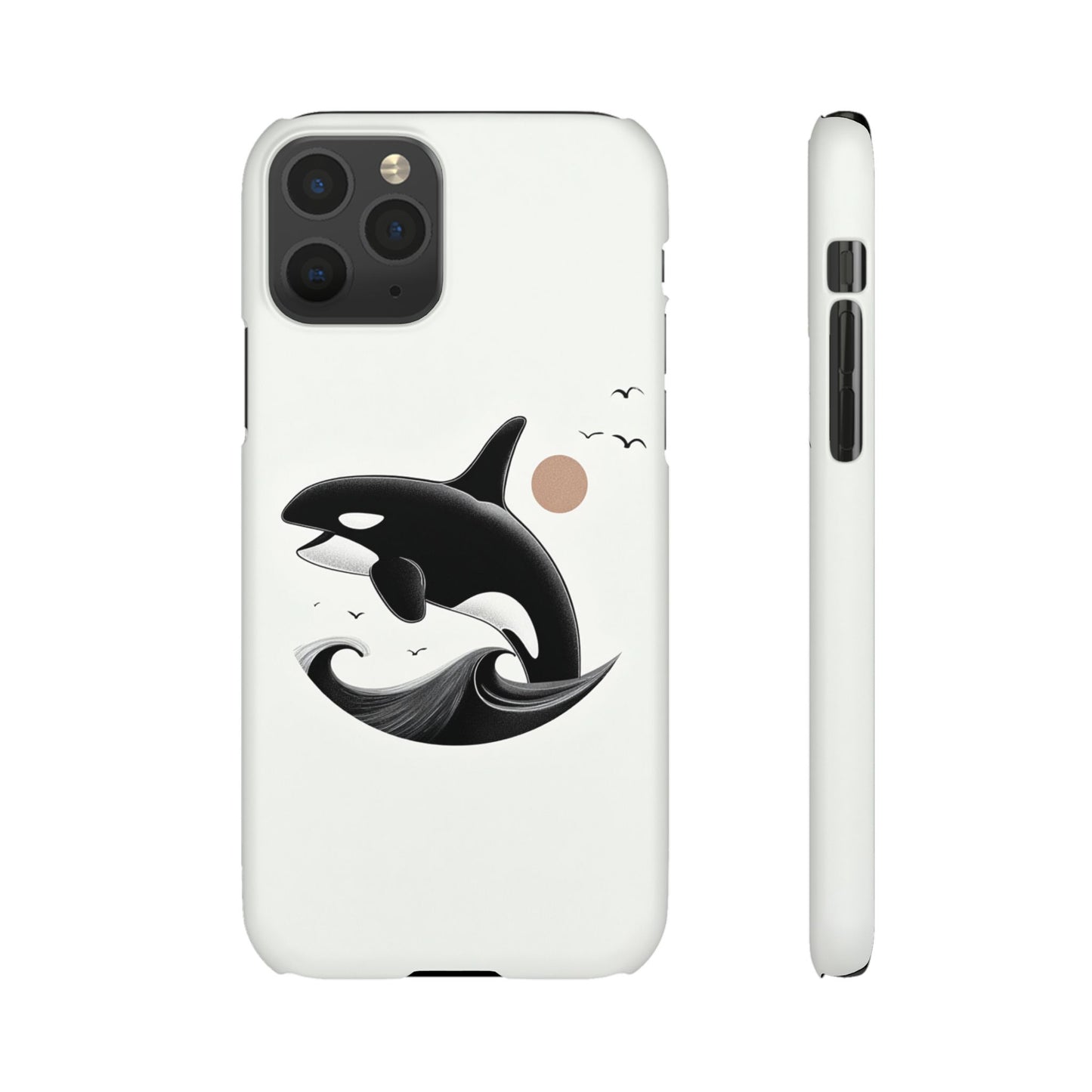 Whale Splash Phone Case | Ocean Lover Gift, Marine Art, Snap Cases, Cute Whale Design, Custom Phone Accessories