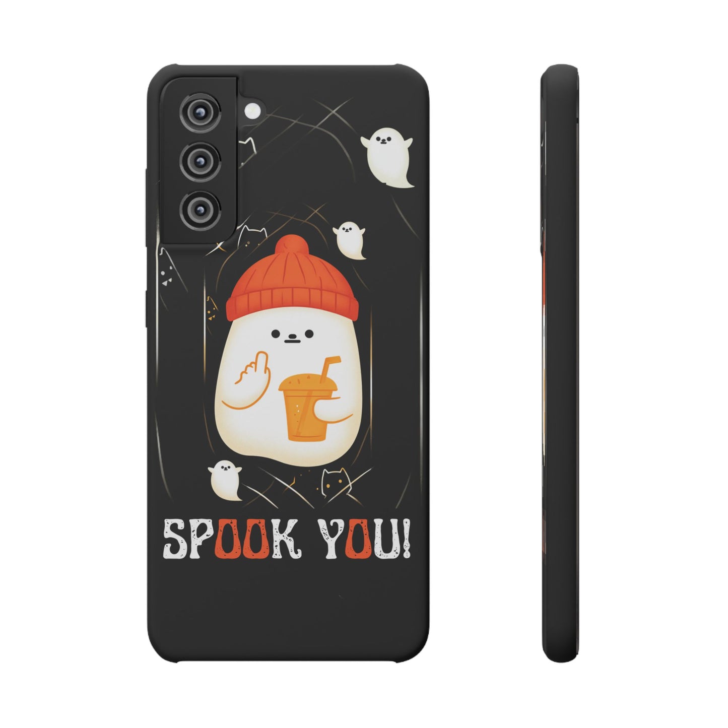 Spook You Halloween Ghost Snap Case Kawaii Protective Phone Cover for iPhone and Samsung