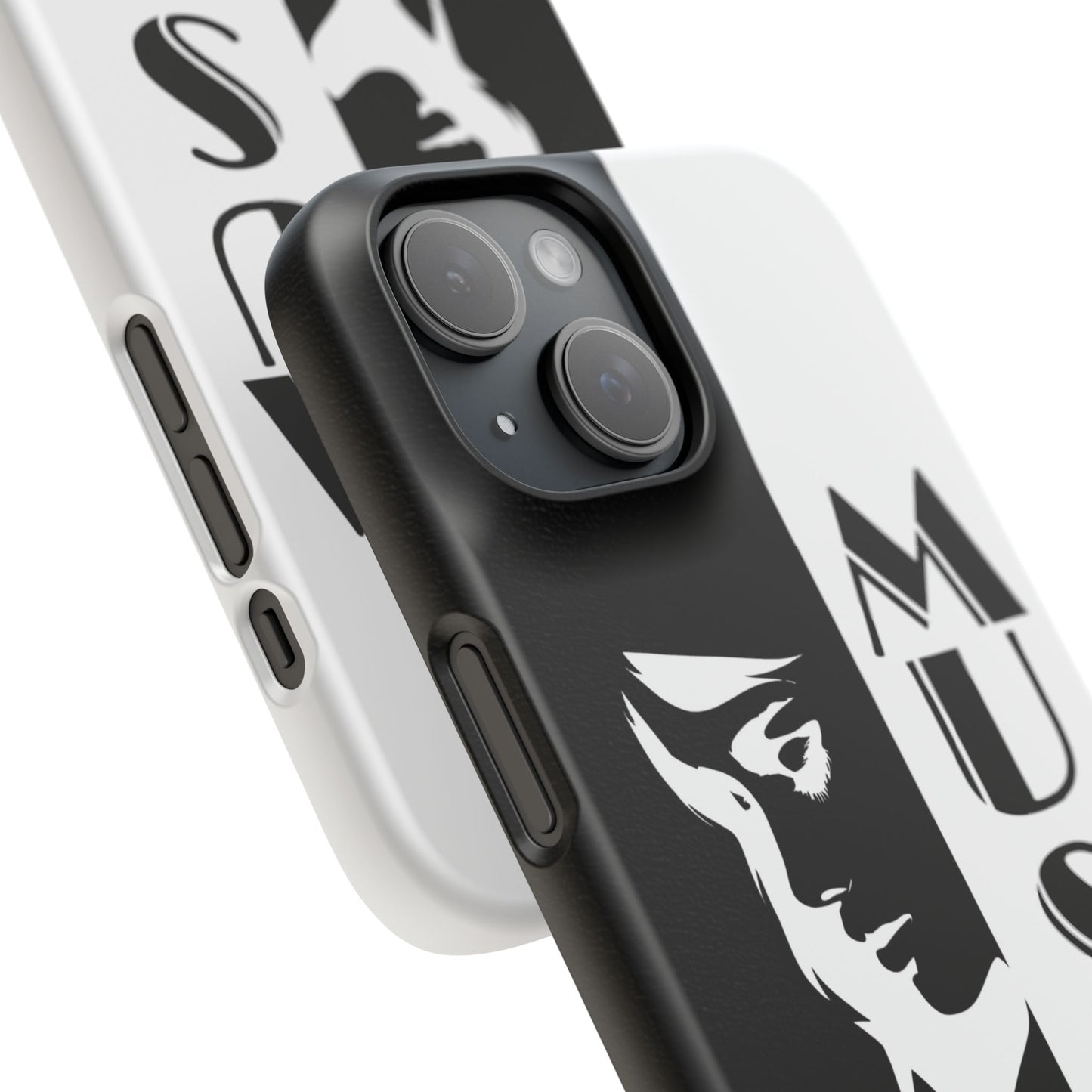 Black And White Bold Muse Snap Case Cover for iPhone and Samsung