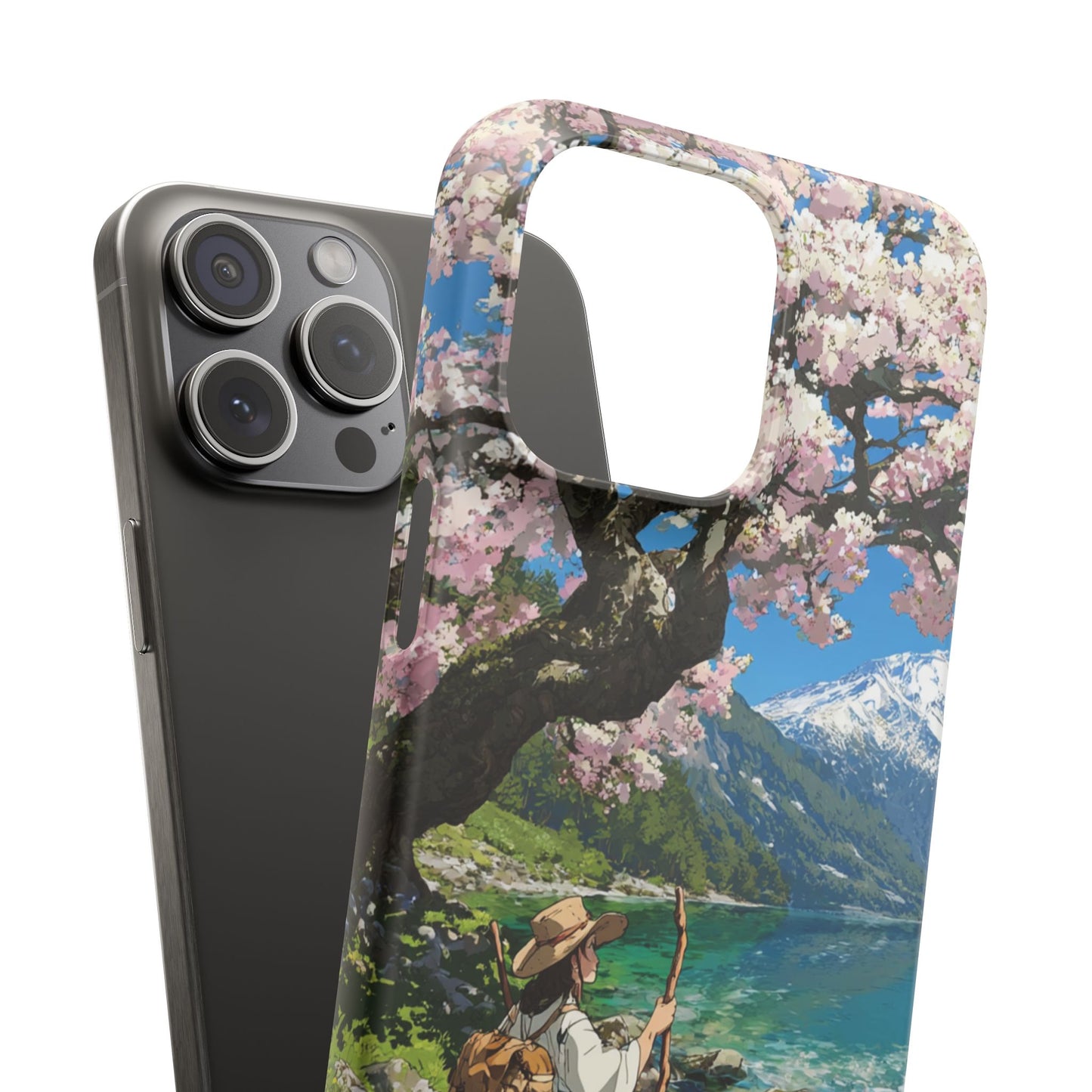 Nature-Inspired Snap Cases for Phone Protection, Floral Phone Covers, Cherry Blossom Aesthetic, Gifts for Nature Lovers, Spring Accessories