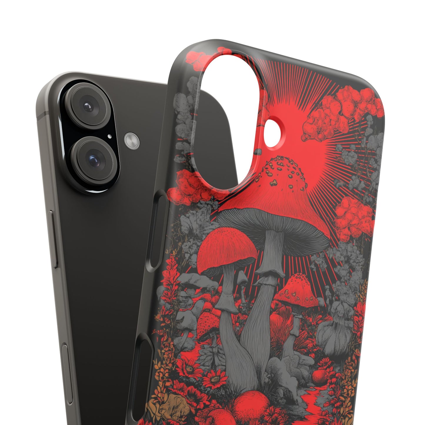 Fantasy Mushroom Snap Case Custom Phone Cover for iPhone and Samsung Mate and Glossy Avvialable