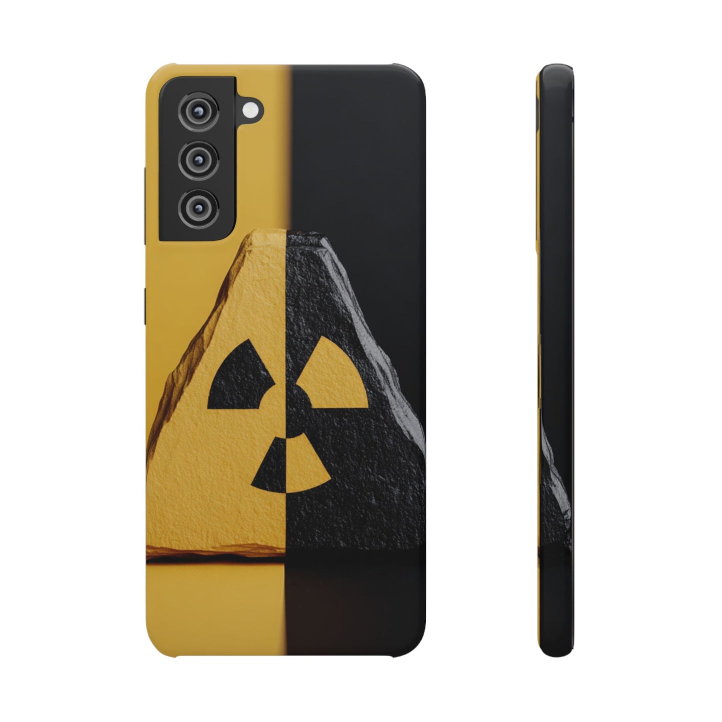 Bold Graphic Snap Case, Radiation Symbol Phone Cover, Trendy Phone Accessory, Unique Gift for Tech Lovers, Stylish Mobile Case