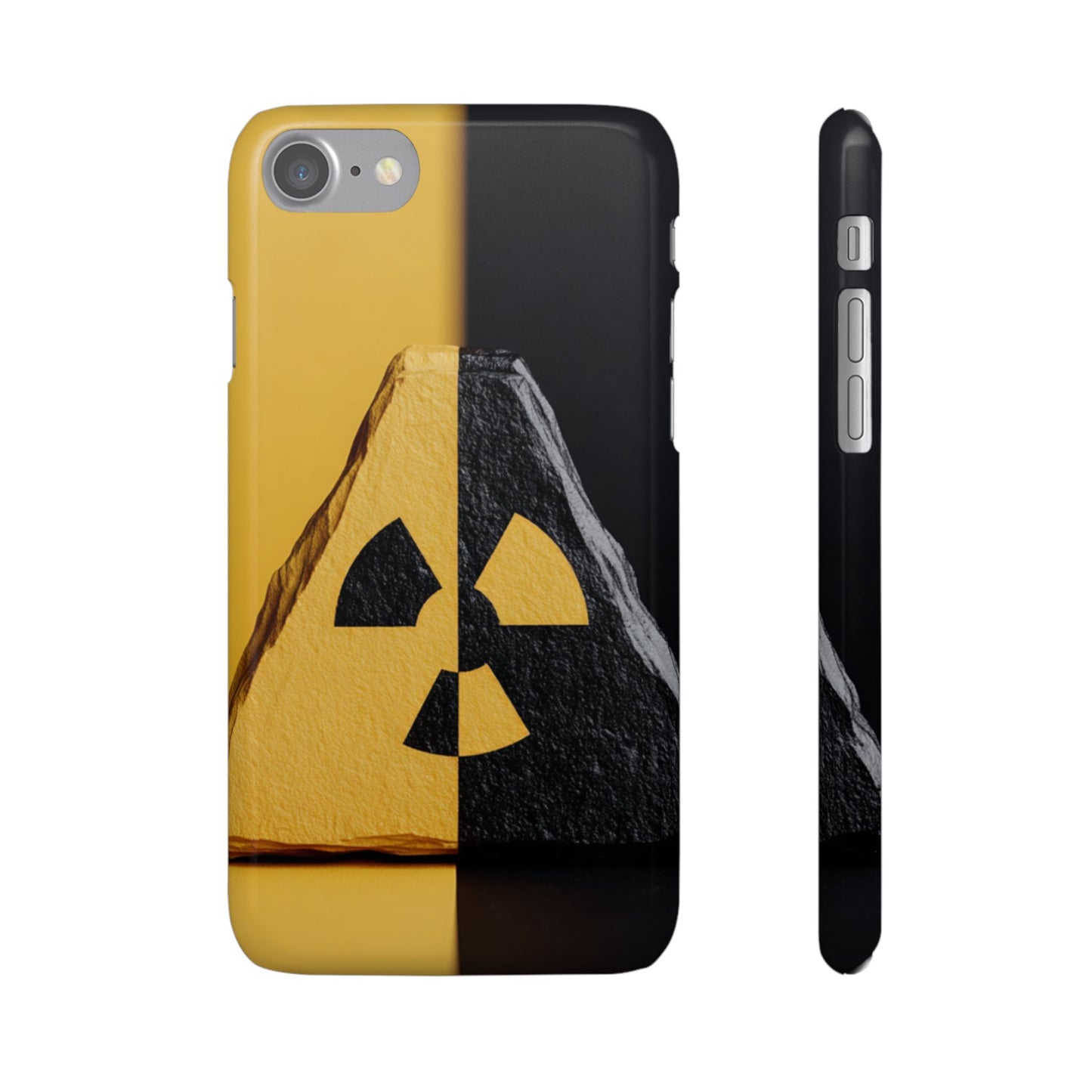 Bold Graphic Snap Case, Radiation Symbol Phone Cover, Trendy Phone Accessory, Unique Gift for Tech Lovers, Stylish Mobile Case