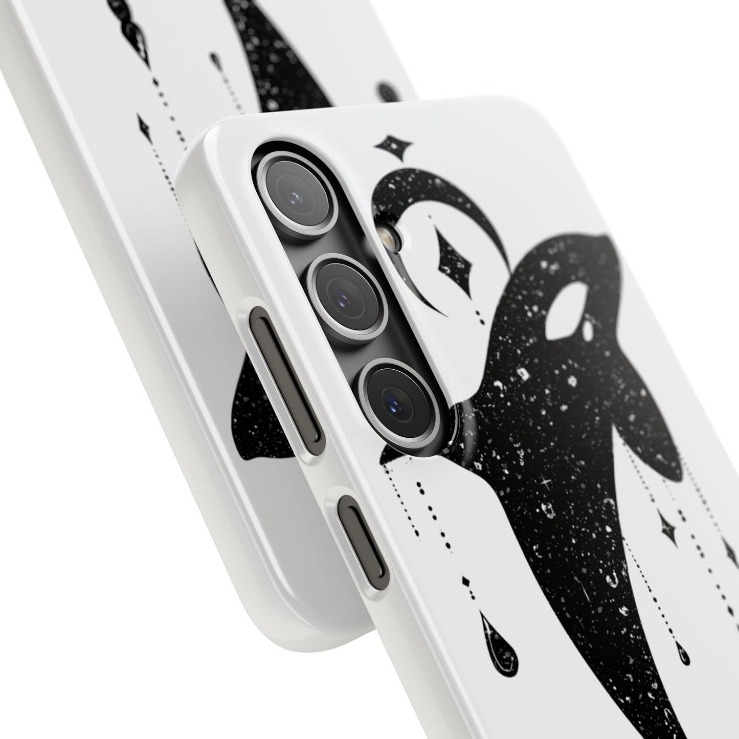Celestial Orca Snap Case | Phone Cover, Whale Lover Gift, Cosmic Decor, Unique Art, Ocean Vibe