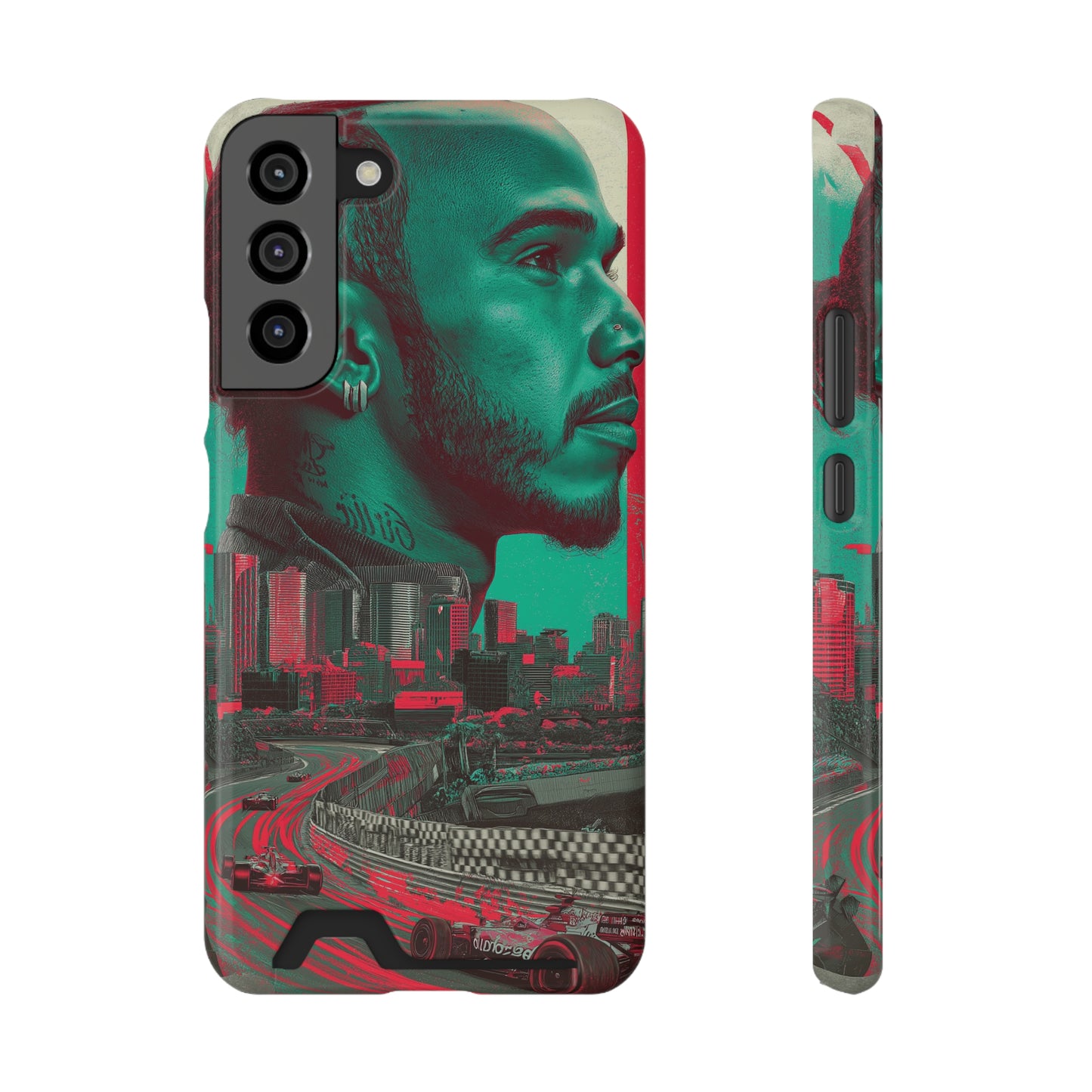 Racing Phone Case, Card Holder Case, Sports Phone Cover, Gift for Car Enthusiasts, Personalized Cell Phone Protector