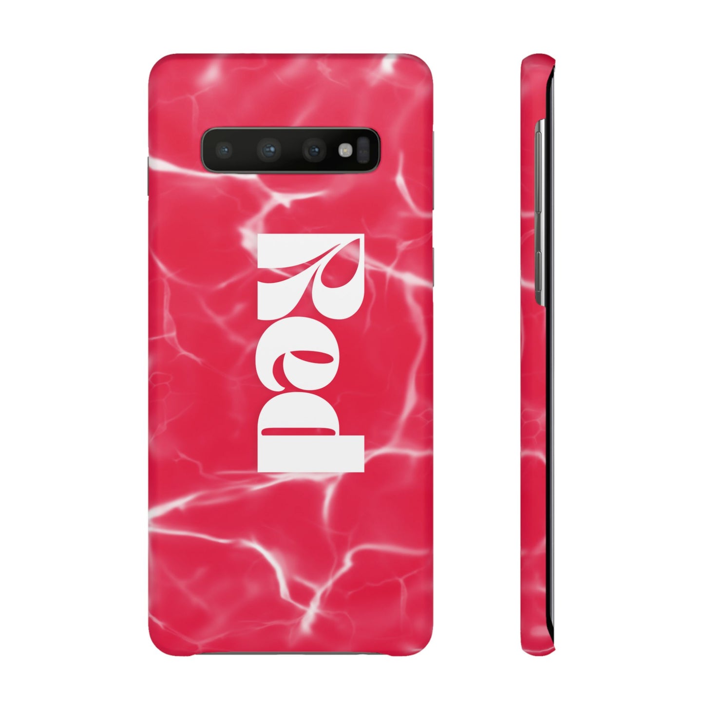Vibrant Red Snap Case for iPhone, Trendy Phone Cover, Gift for Her, Summer Accessory, Stylish Tech Protection