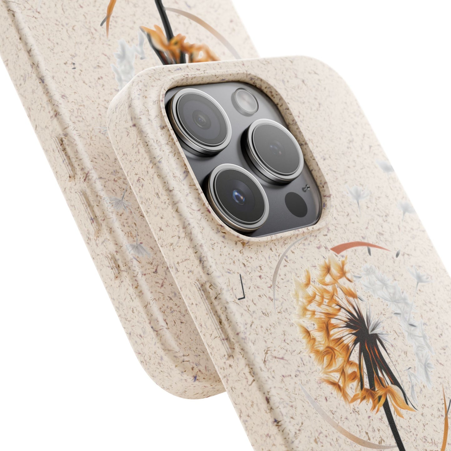 Plastic Free Eco-Friendly Phone Cases with Floral Design Sustainable Gift for Iphone and Samsungs